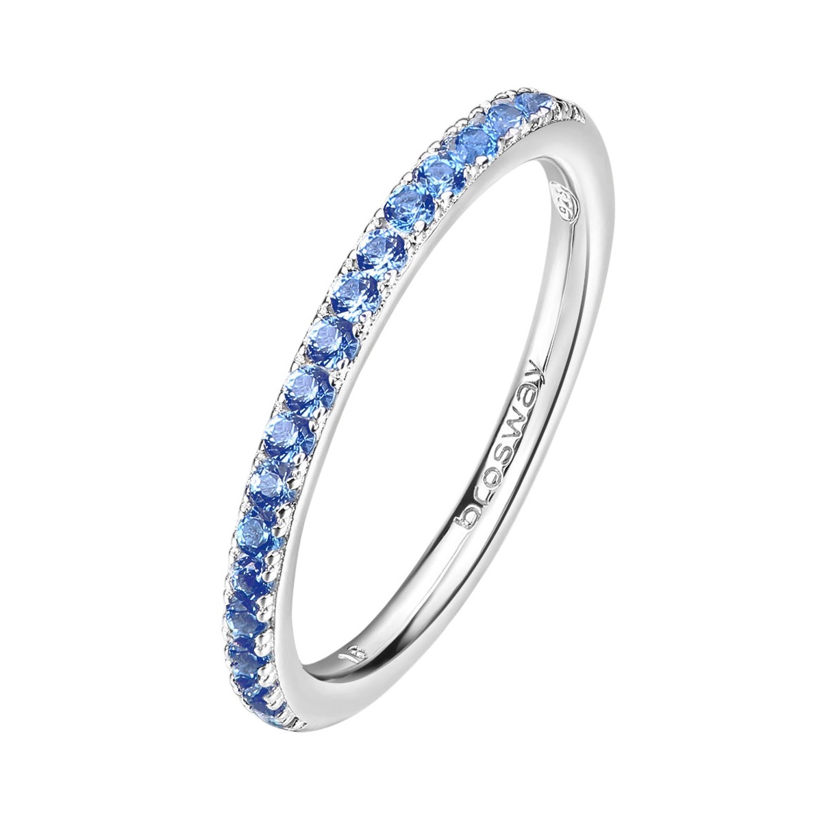 ΔΑΧΤΥΛΙΔΙ Σειρέ BROSWAY Jewellery Fancy Freedom Blue από Ασήμι 925° με Sapphire Πέτρες Ζιργκόν FFB65 - 