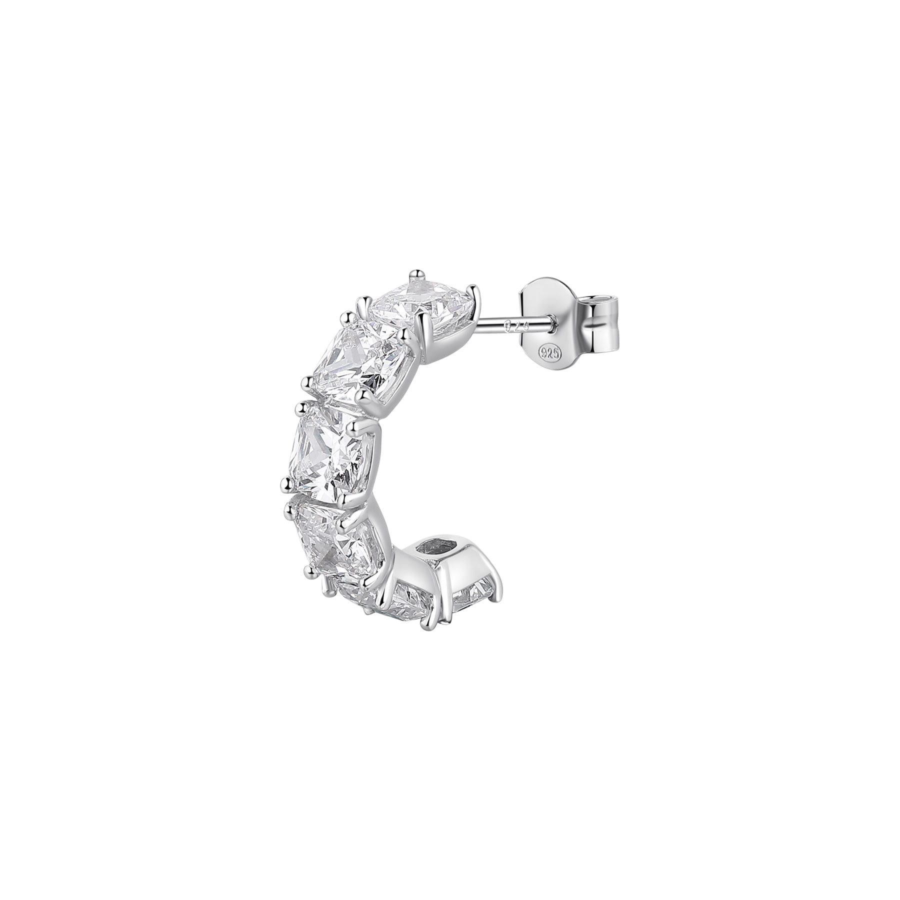 ΣΚΟΥΛΑΡΙΚΙ Μονό BROSWAY Jewellery Fancy Infinite White από Ασήμι 925° με Λευκές Πέτρες Ζιργκόν FIW15 - 