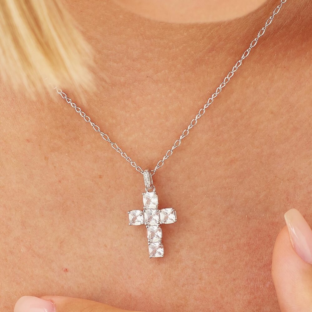 ΣΤΑΥΡΟΣ BROSWAY Jewellery Fancy Infinite White από Ασήμι 925° με Λευκές Πέτρες Ζιργκόν FIW21 - 