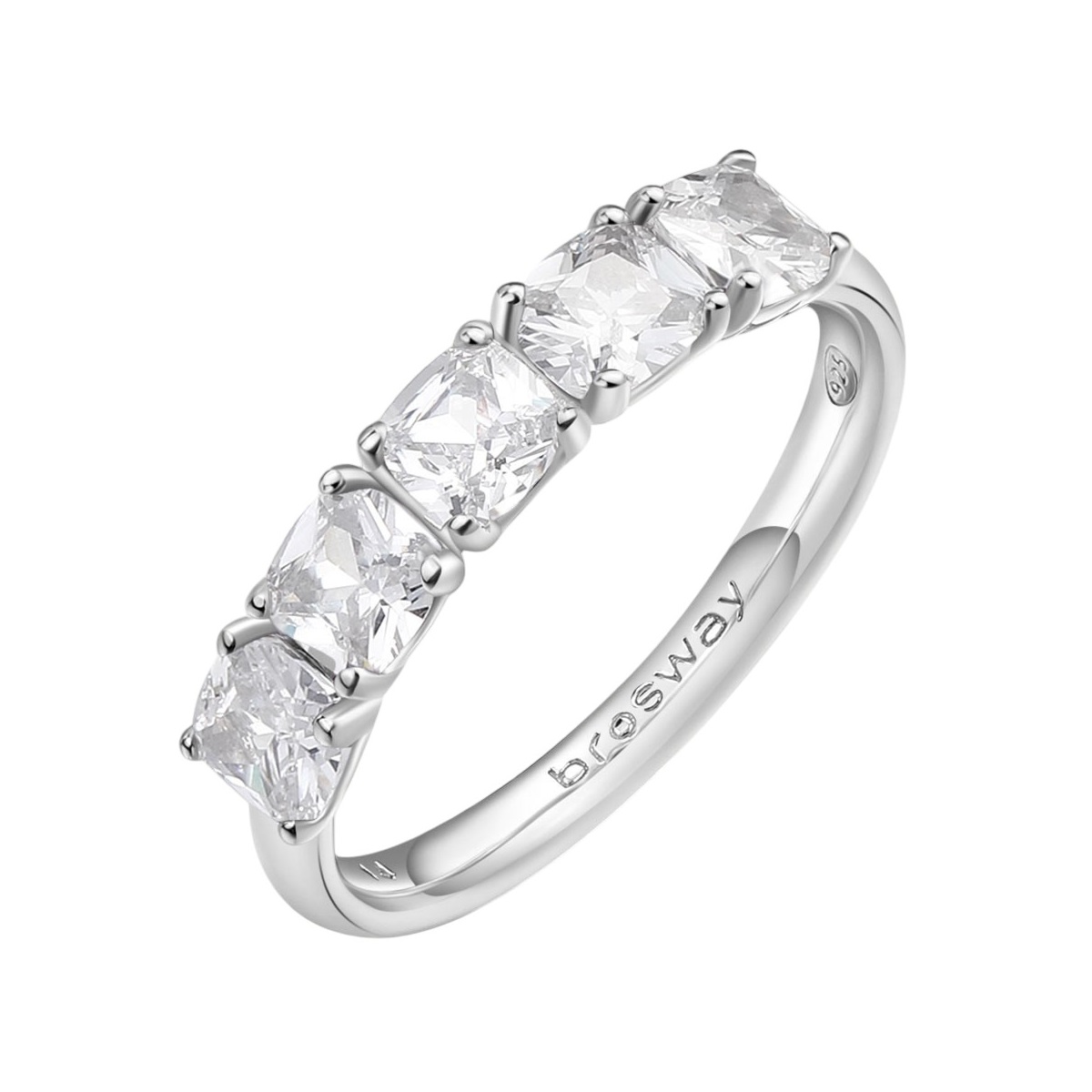 BROSWAY Jewellery Fancy Infinite White RING from Silver 925° with White Zircon Stones FIW25 - 