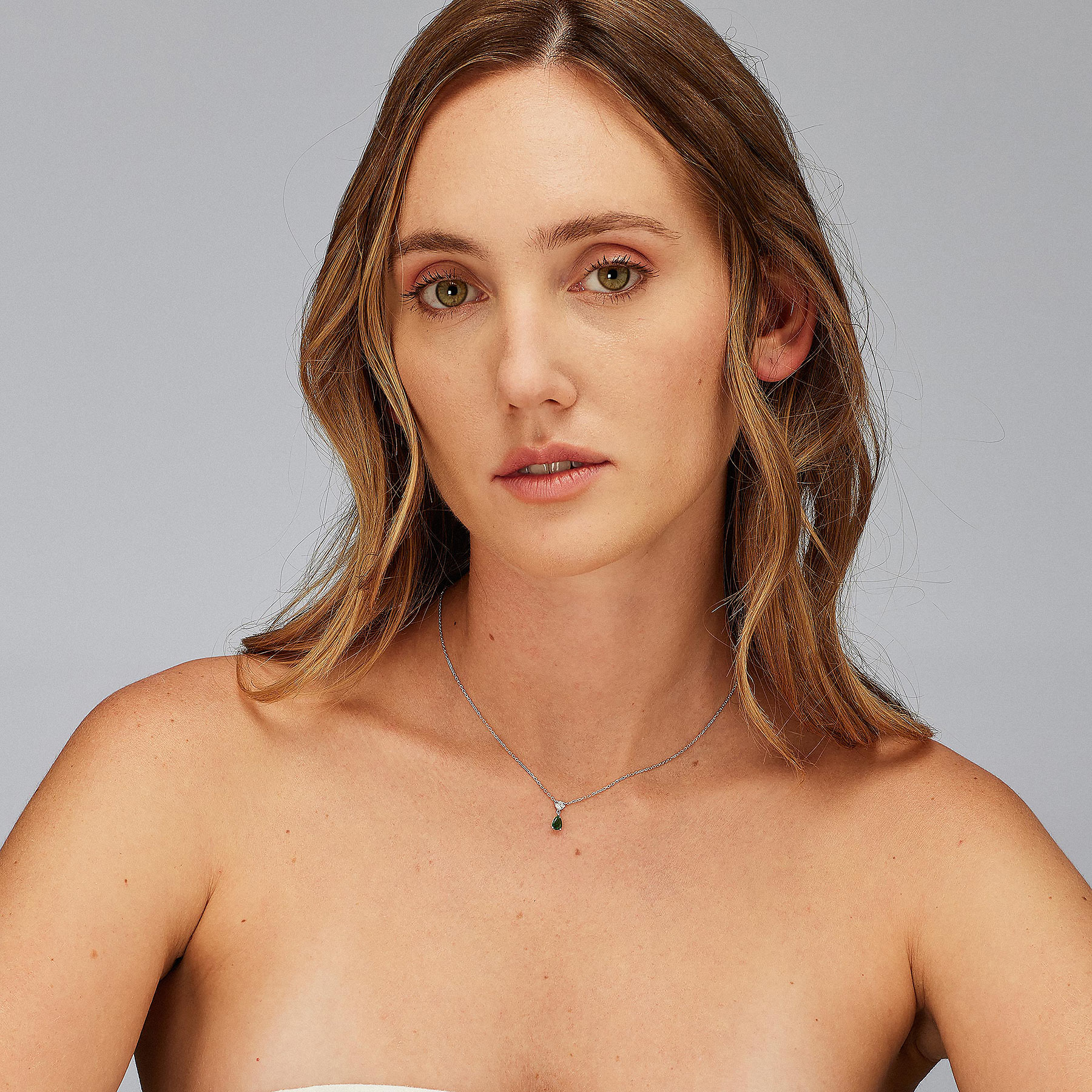 ΚΟΛΙΕ BROSWAY Jewellery Fancy Life Green από Ασήμι 925° με Emerald και Λευκές Πέτρες Ζιργκόν FLG109 - 