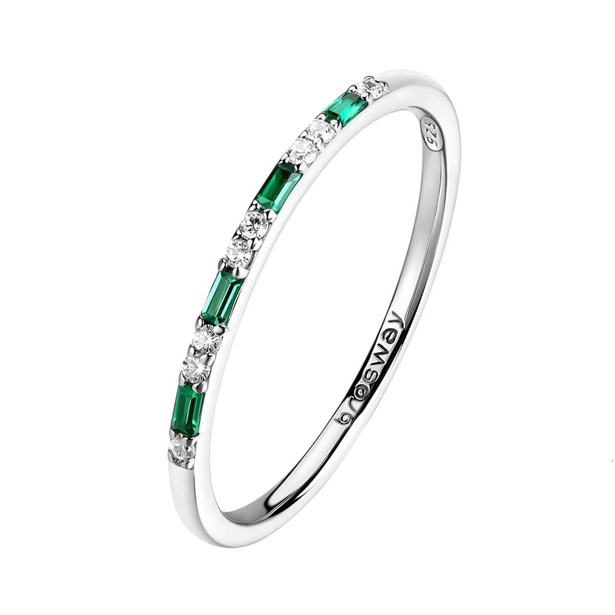ΔΑΧΤΥΛΙΔΙ Σειρέ BROSWAY Jewellery Fancy Life Green από Ασήμι 925° με Emerald και Λευκές Πέτρες Ζιργκόν FLG149 - 