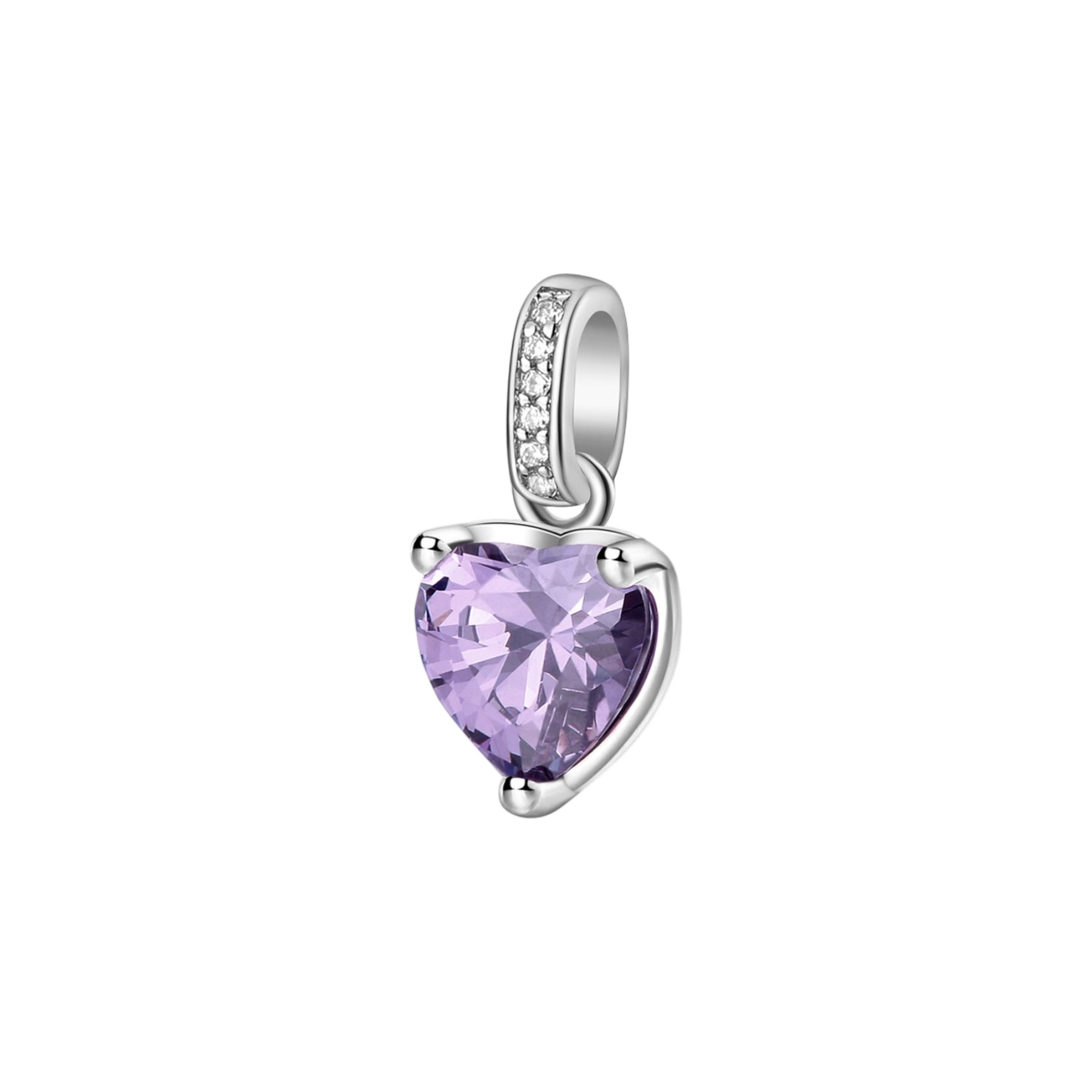 ΜΕΝΤΑΓΙΟΝ BROSWAY Jewellery Fancy Magic Purple από Ασήμι 925° με Amethyst και Λευκές Πέτρες Ζιργκόν FMP28 - 