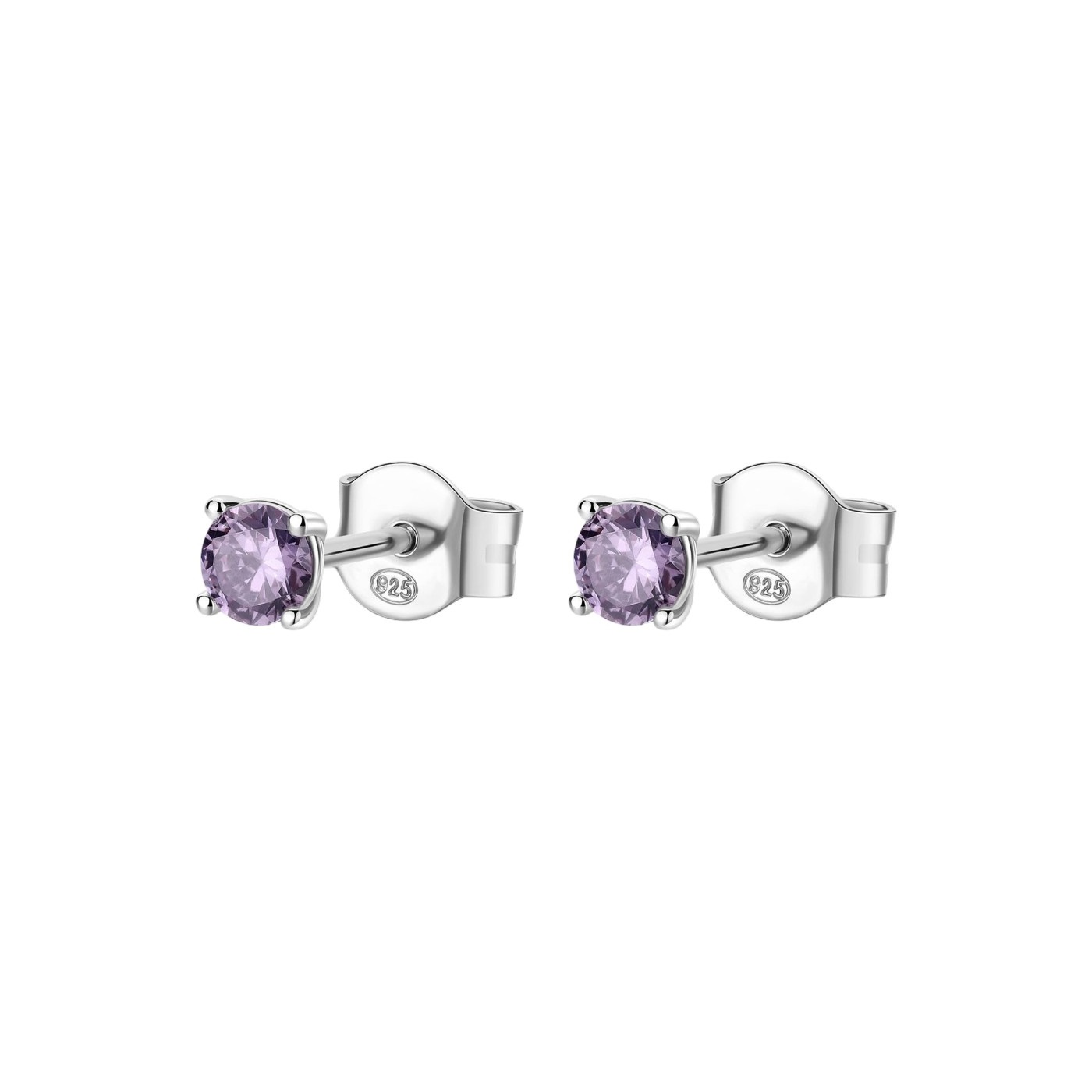 ΣΚΟΥΛΑΡΙΚΙΑ Μονόπετρα BROSWAY Jewellery Fancy Magic Purple από Ασήμι 925° με Amethyst Πέτρα Ζιργκόν FMP45 - 