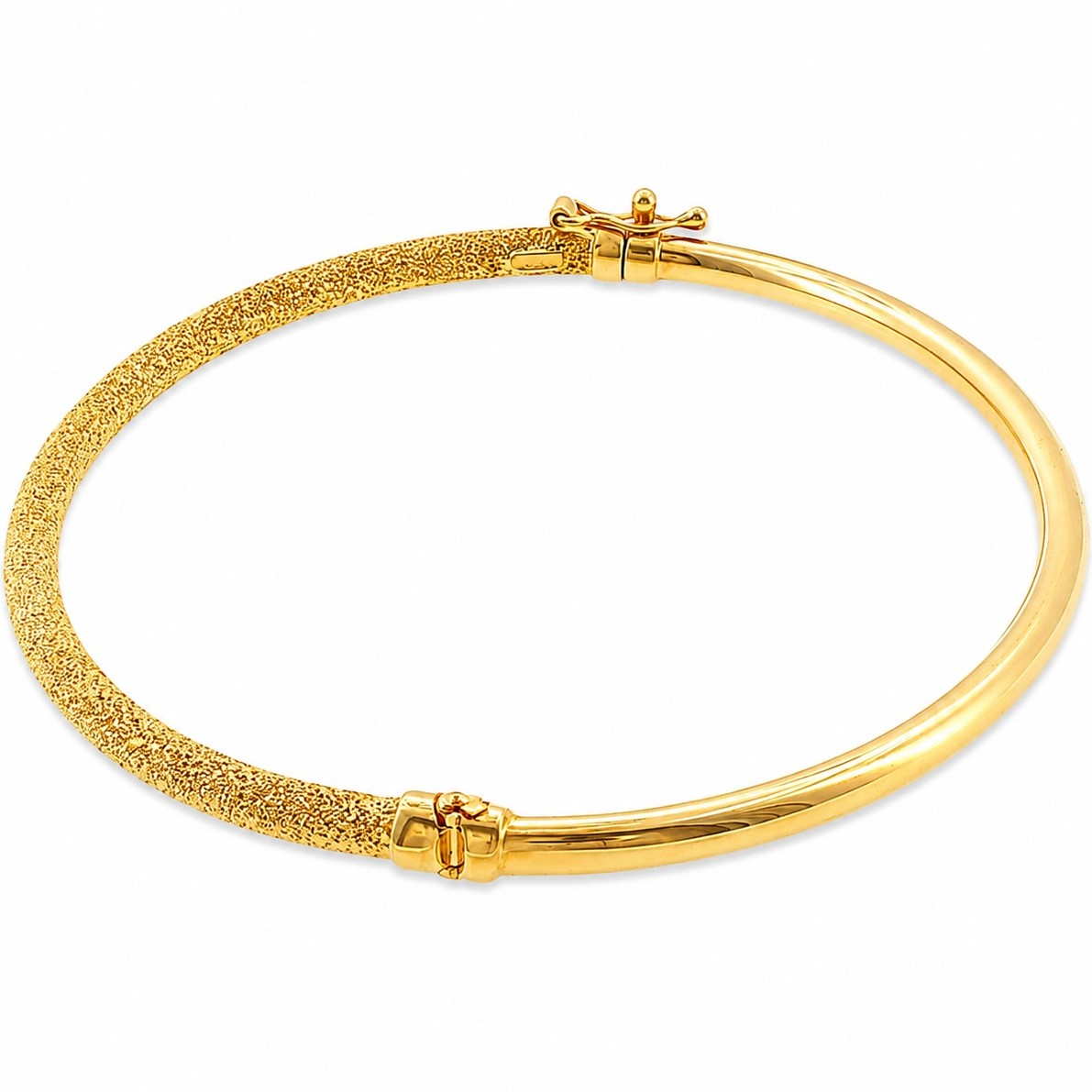 BRACELET Bangle SENZIO Collection in K14 Yellow Gold FR2-95 - 