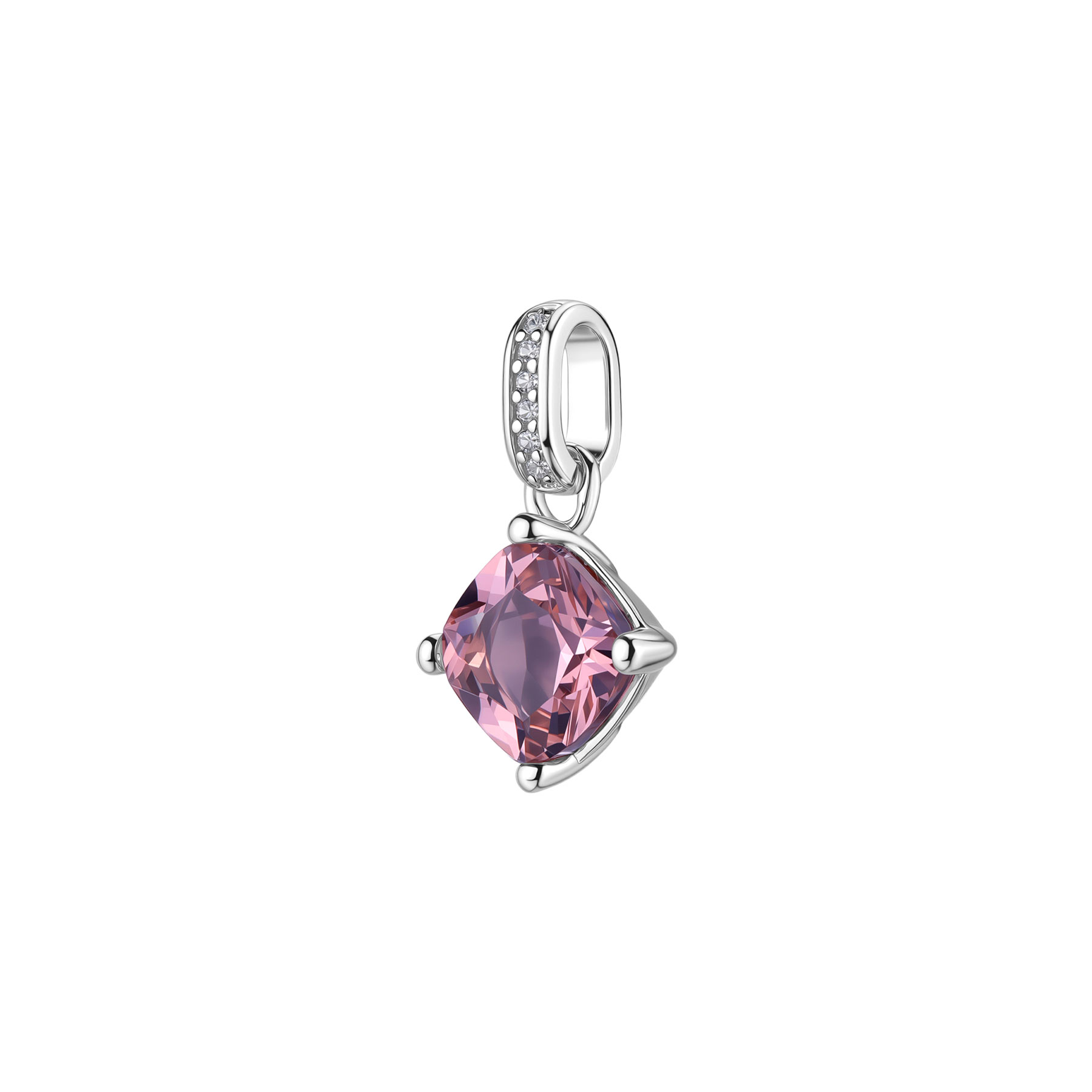 ΜΕΝΤΑΓΙΟΝ BROSWAY Jewellery Fancy Tender Pink από Ασήμι 925° με Λευκές και Ροζ Πέτρες Ζιργκόν FTP02 - 