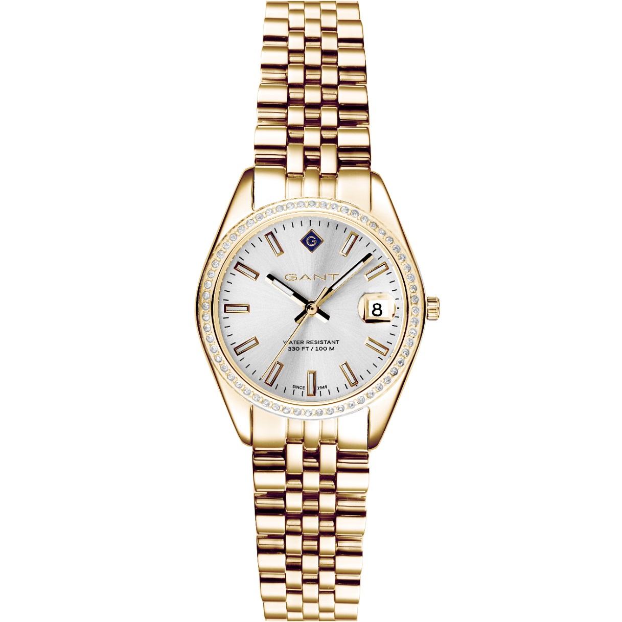 GANT Sussex Mini Bijou Special Edition Silver Dial 28mm Gold Stainless Steel Bracelet G181108 - 