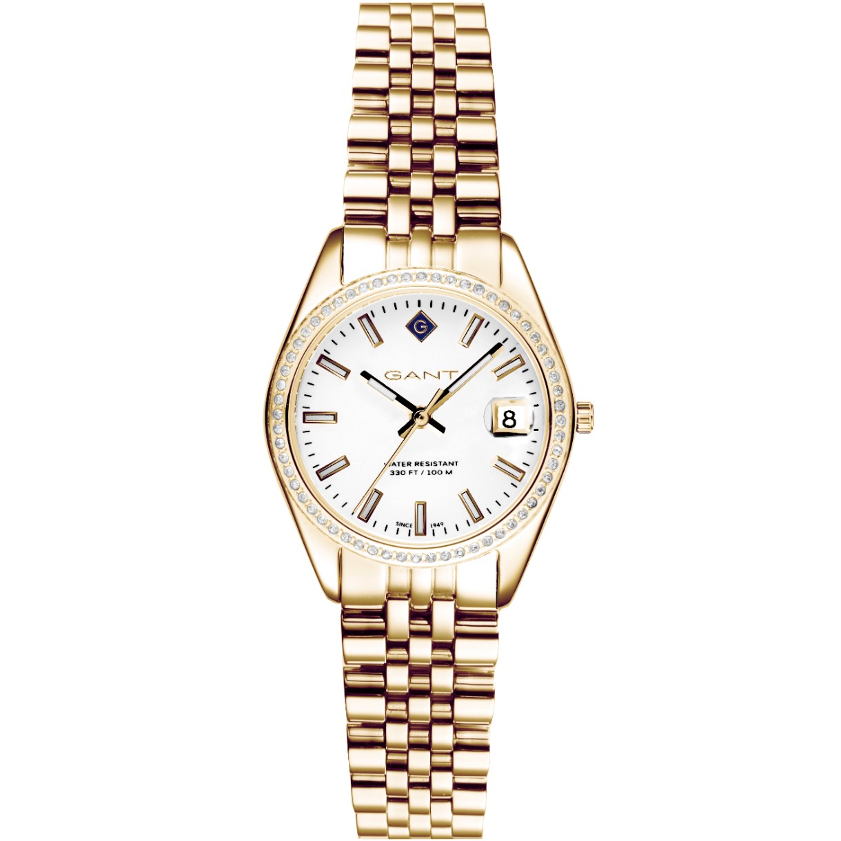 GANT Sussex Mini Bijou White Dial 28mm Gold Stainless Steel Bracelet G181113 - 