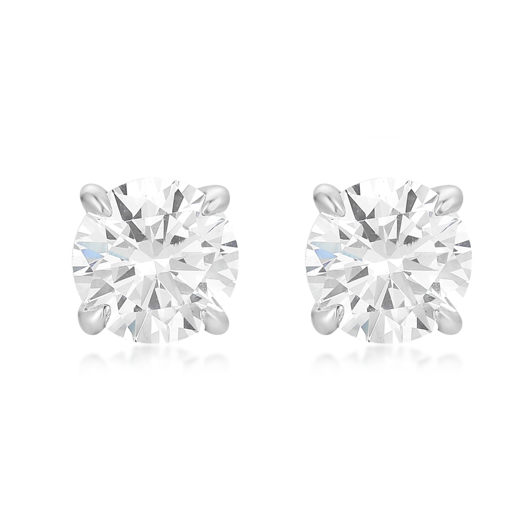 ΣΚΟΥΛΑΡΙΚΙΑ Μονόπετρα Gloria Hope από Ασήμι 925° με Πέτρες Ζιργκόν GH25WW-10102 - 