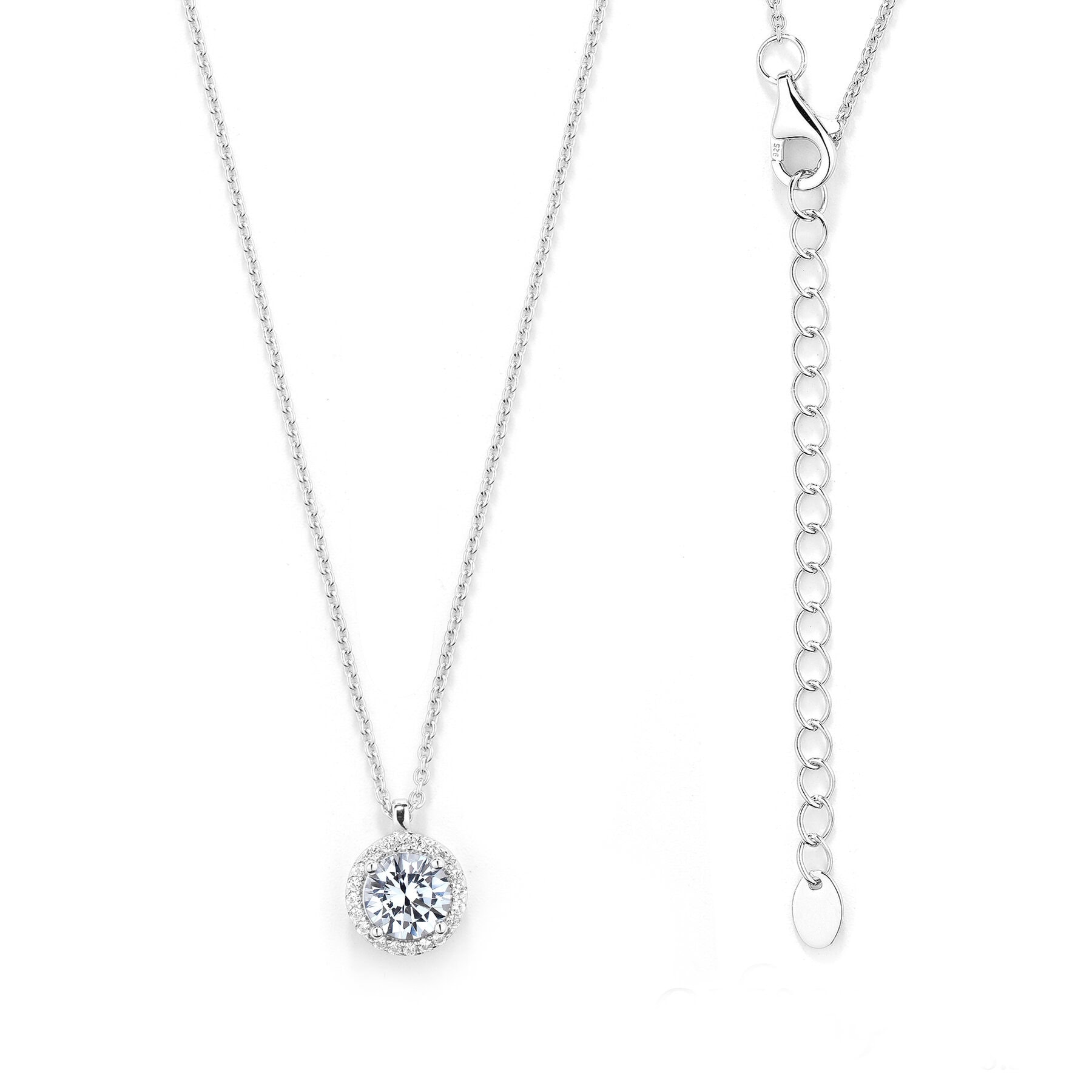 NECKLACE Rosette Gloria Hope from Sterling Silver 925° Zircon Stones GH25WW-10144 - 3