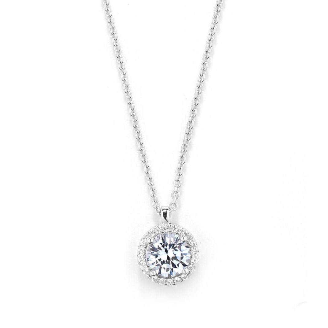 NECKLACE Rosette Gloria Hope from Sterling Silver 925° Zircon Stones GH25WW-10144 - 