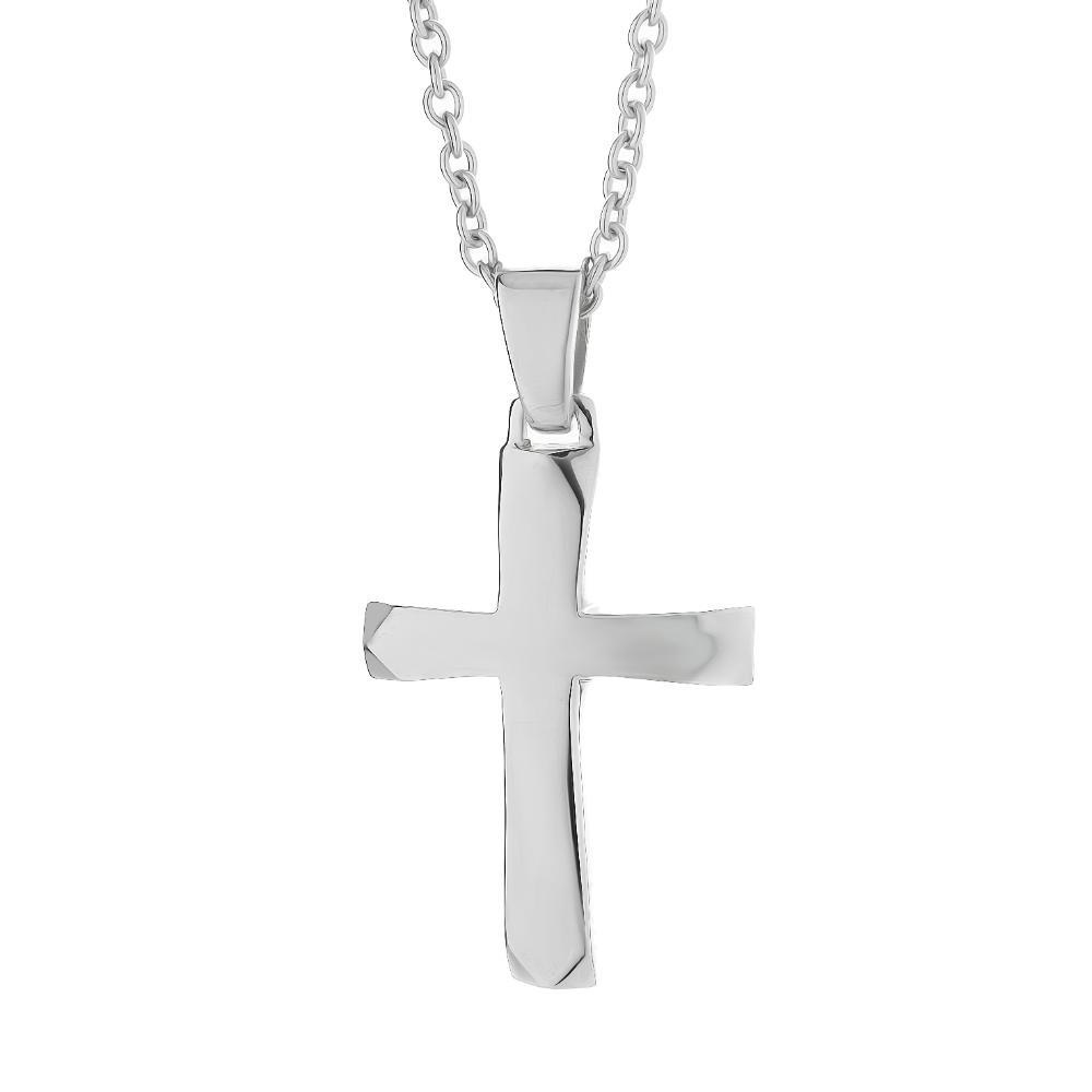 ΣΤΑΥΡΟΣ με Αλυσίδα Αντρικός JOOLS από Ασήμι 925° GR2N046 - 