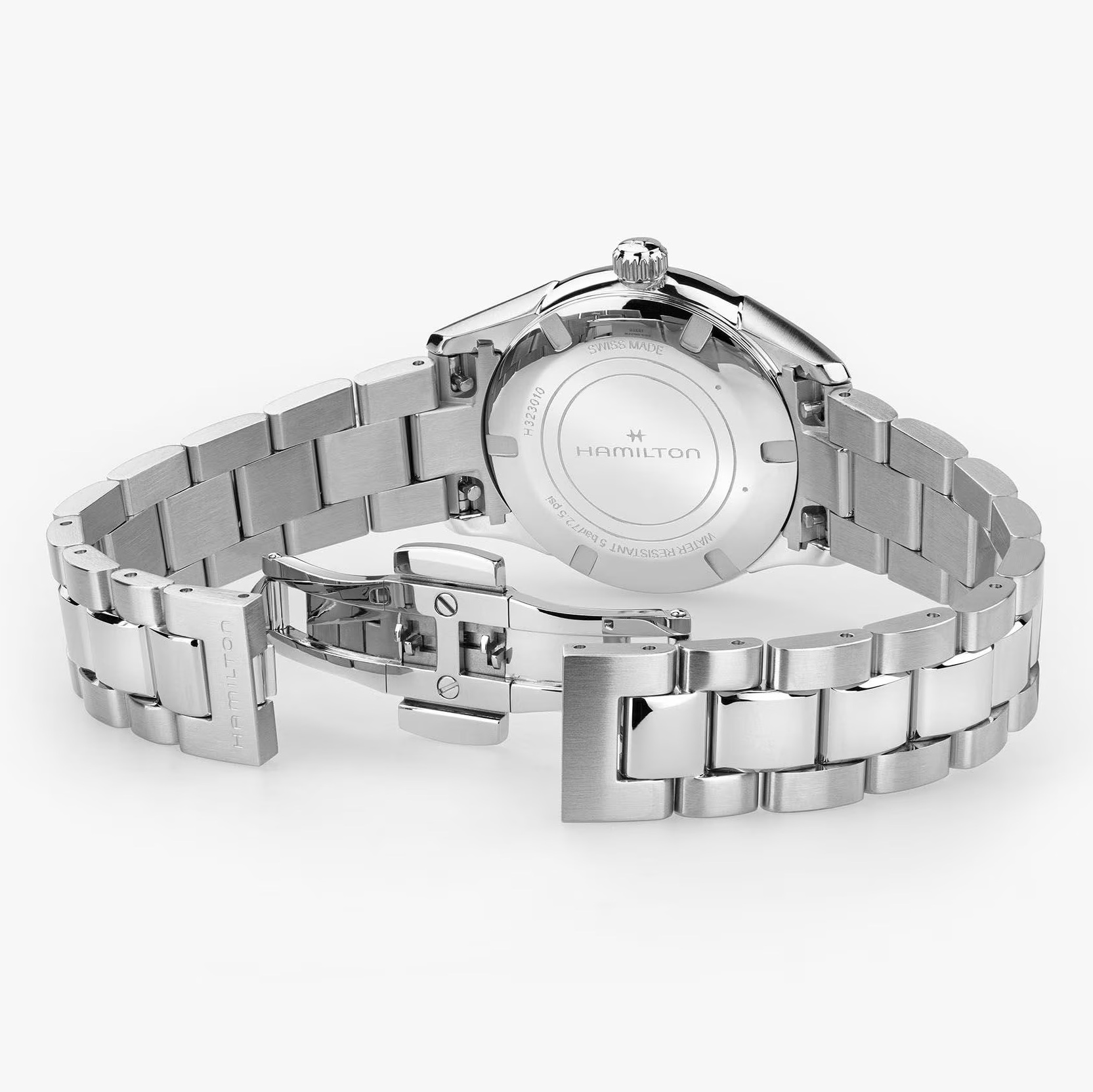 HAMILTON Jazzmaster Quartz Silver Sunray Brushed Dial 32mm Silver Stainless Steel Bracelet H32301181 - 6