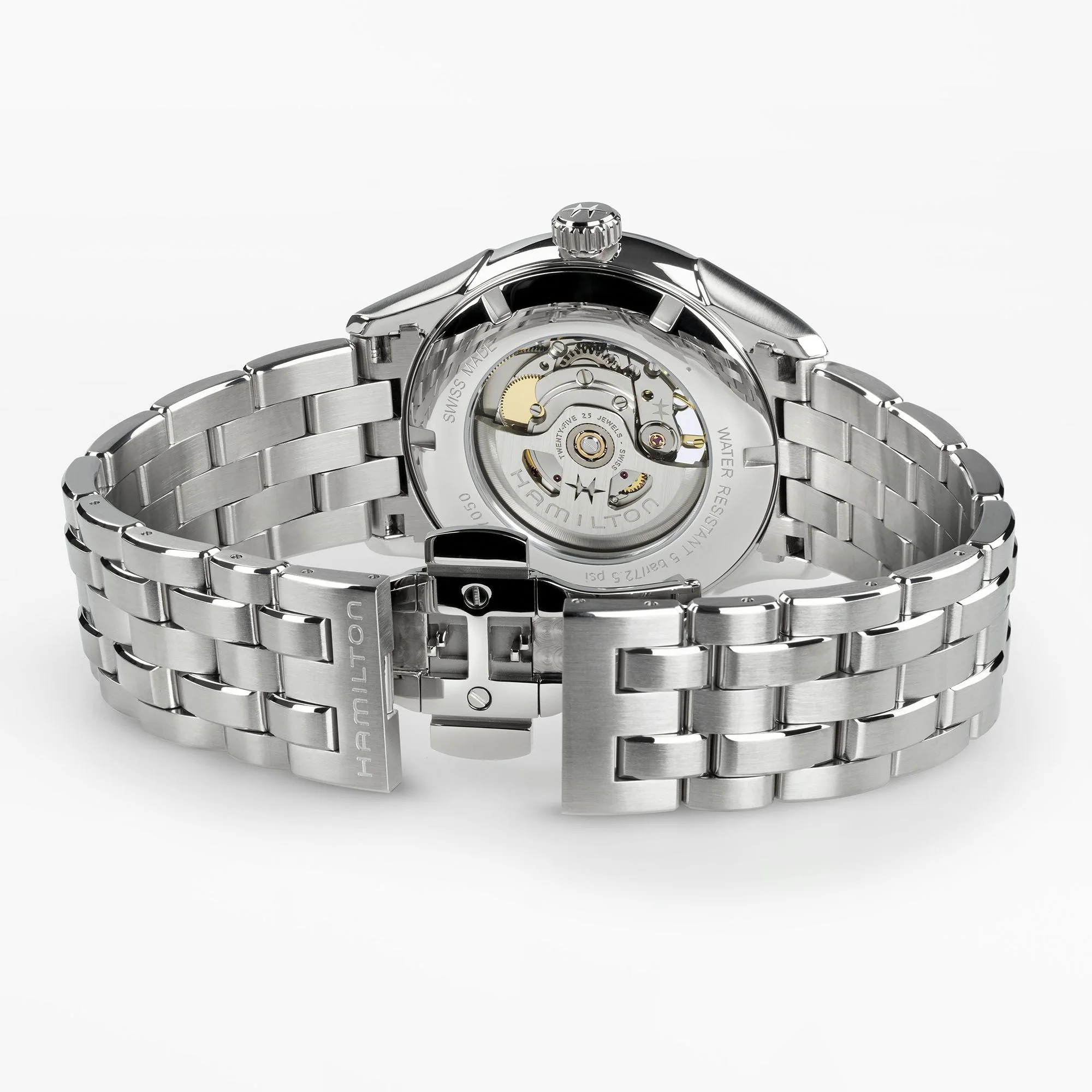 HAMILTON Jazzmaster Open Heart Auto Grey Sunray Brushed Dial 42mm Silver Stainless Steel Bracelet H32705180 - 5