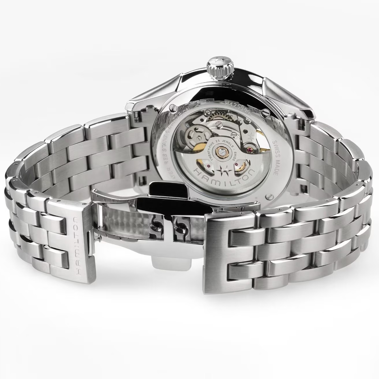 HAMILTON Jazzmaster Skeleton Auto Empire Green Dial 40mm Silver Stainless Steel Bracelet H42535160 - 6
