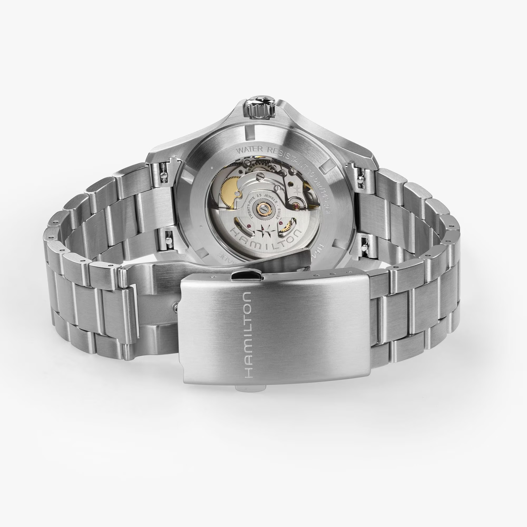 HAMILTON Khaki Field King Auto Black Dial 40mm Silver Stainless Steel Bracelet H64475131 - 8