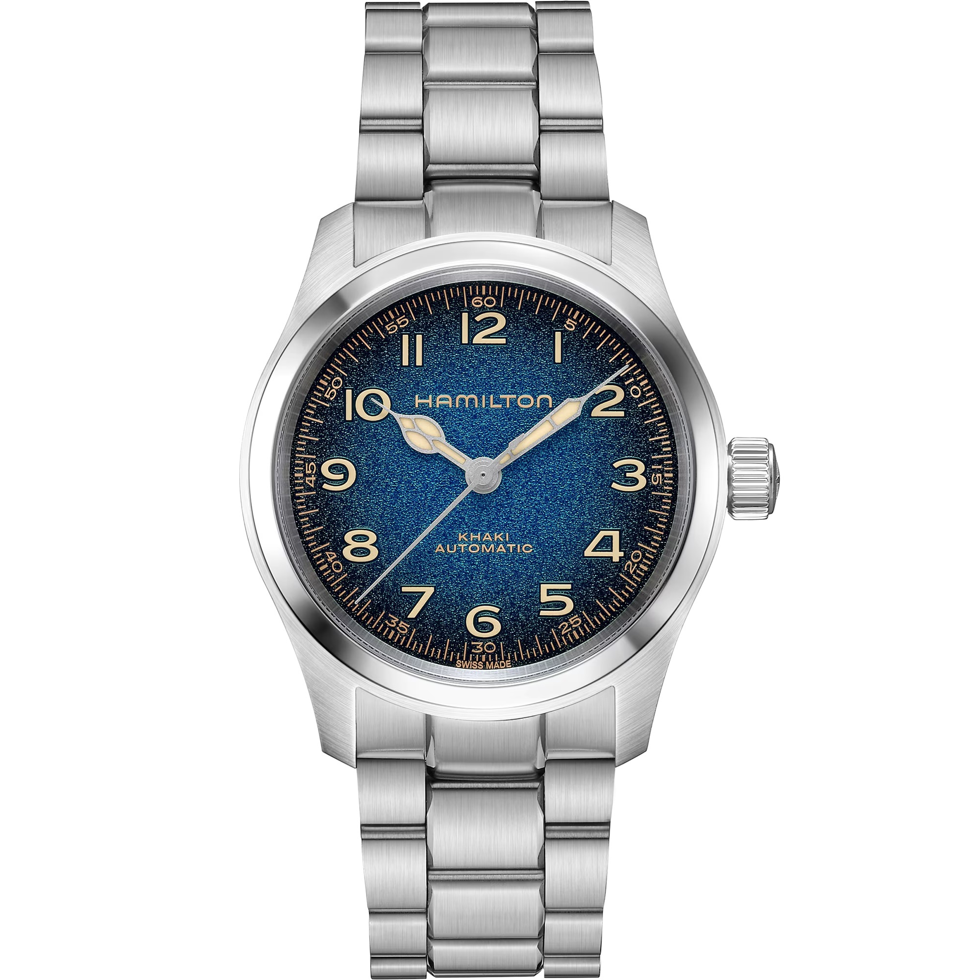 HAMILTON Khaki Field Murph Automatic Blue Dial 38mm Silver Stainless Steel Bracelet H70405140 - 