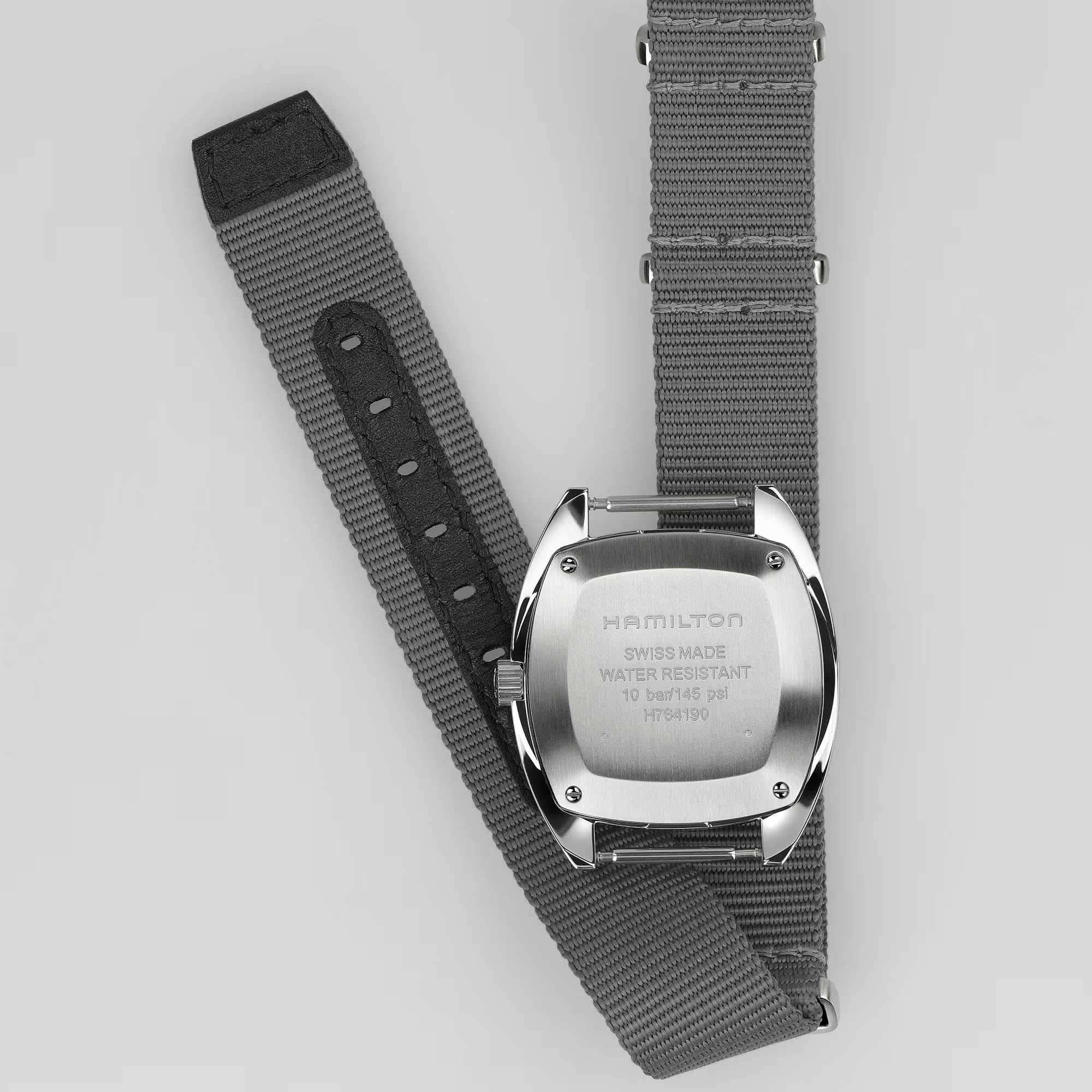 HAMILTON Khaki Aviation Pilot Pioneer Mechanical Gray Dial 36mm Silver Stainless Steel Gray NATO Strap H76419931 - 5