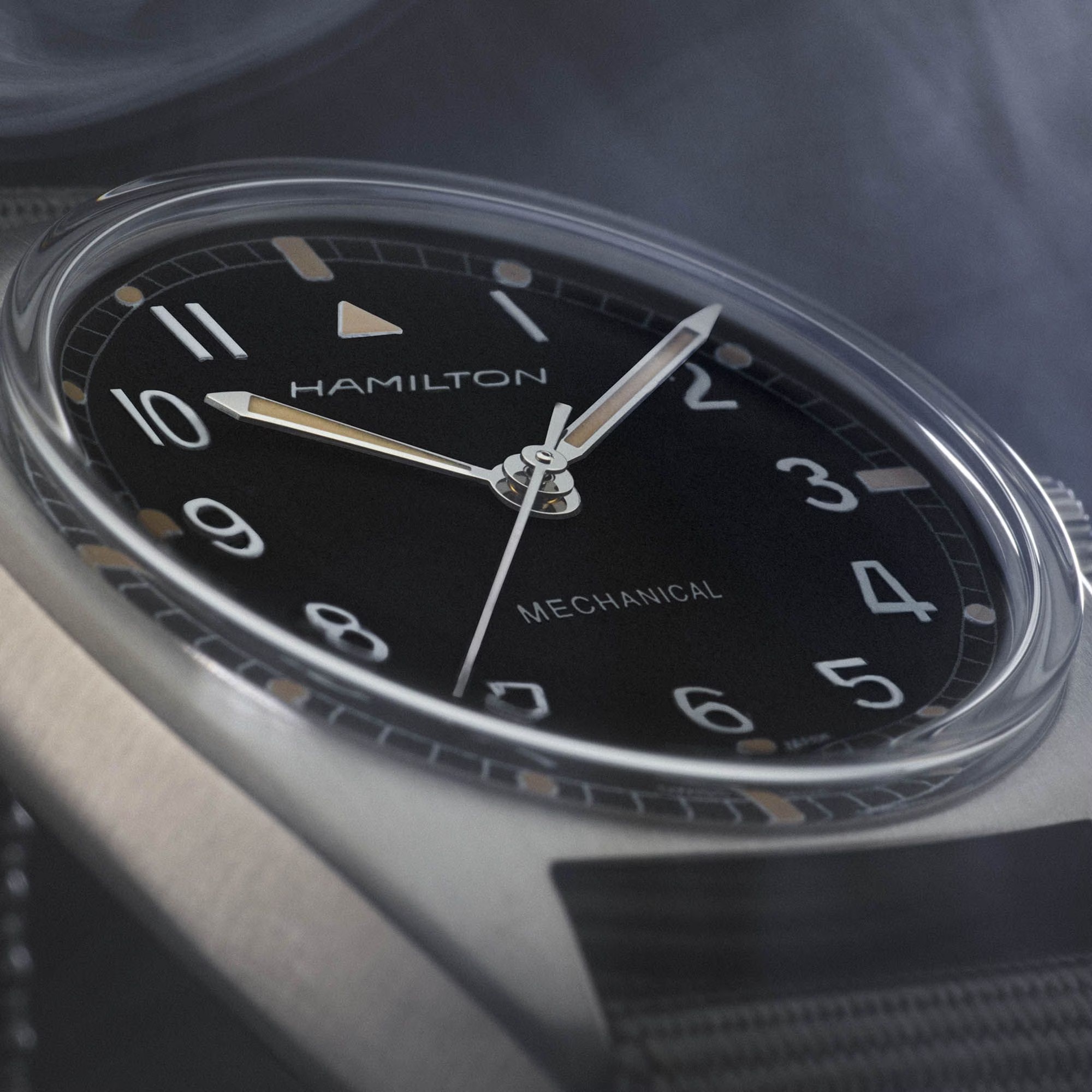 HAMILTON Khaki Aviation Pilot Pioneer Mechanical Gray Dial 36mm Silver Stainless Steel Gray NATO Strap H76419931 - 7