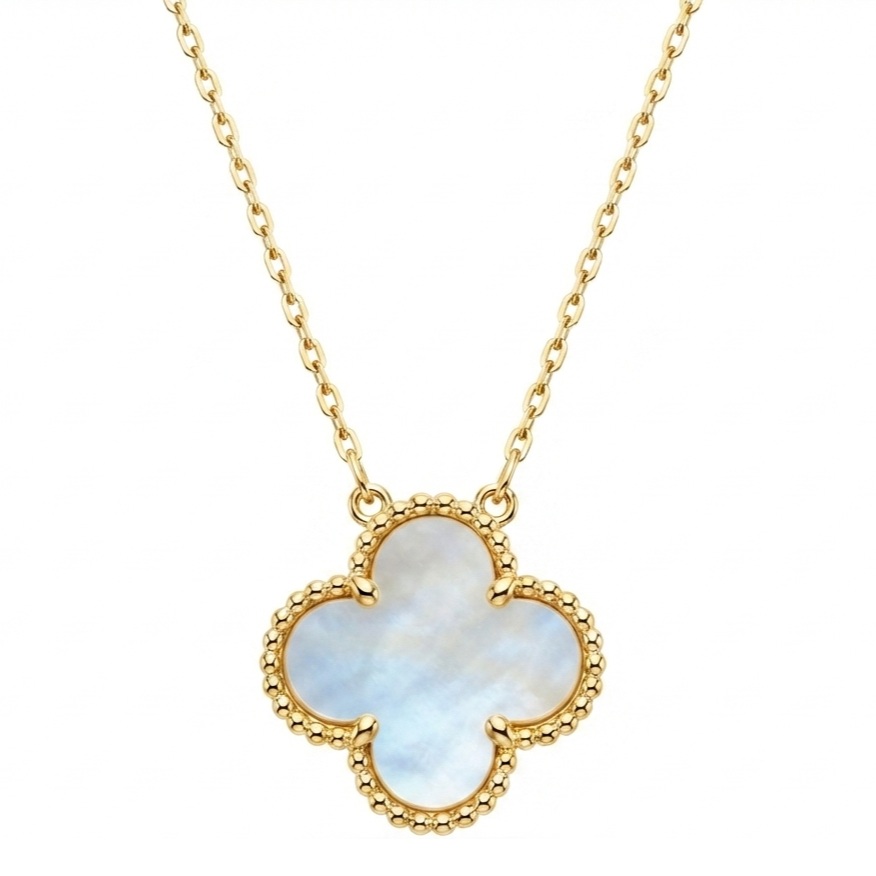NECKLACE SENZIO Collection Yellow Gold K9 with Mother of Pearl 3KOR.NE4666 - 