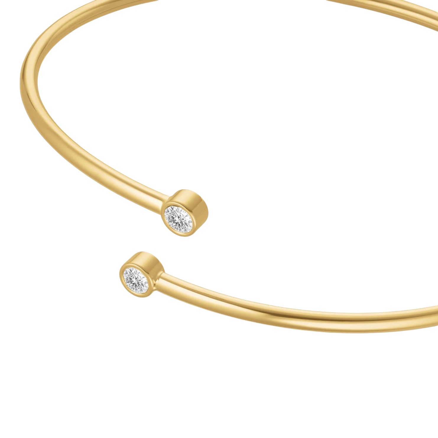 ΒΡΑΧΙΟΛΙ ROSEFIELD Double Crystal Bangle από Επιχρυσωμένο Ανοξείδωτο Ατσάλι JBDCG-J1213 - 3