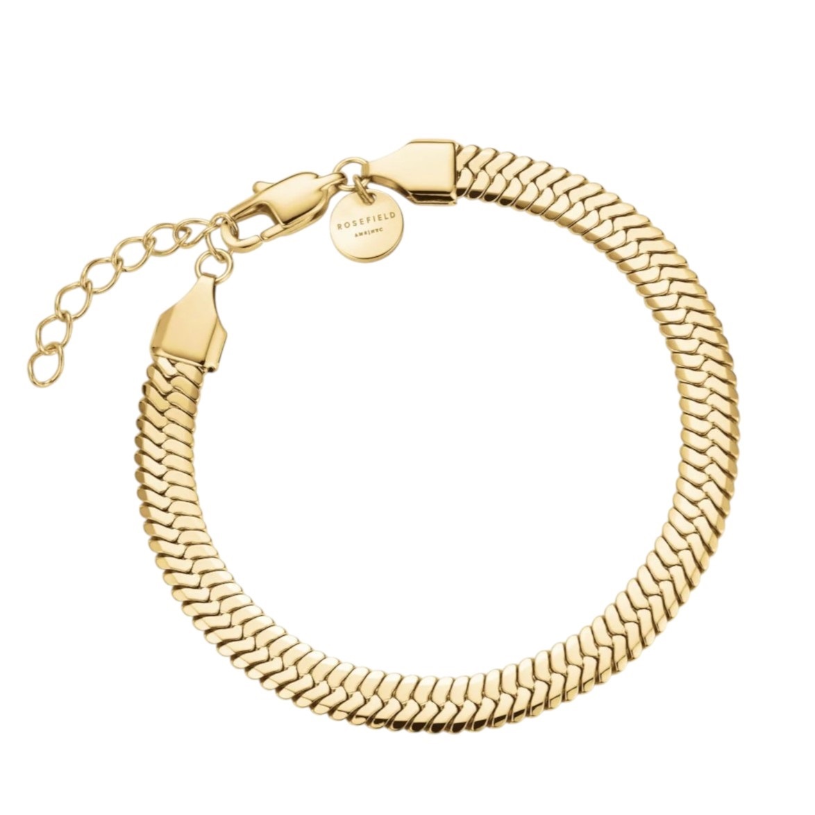 ROSEFIELD Snake Bracelet Gold-Plated Silver Stainless Steel JBLSG-J1189 - 