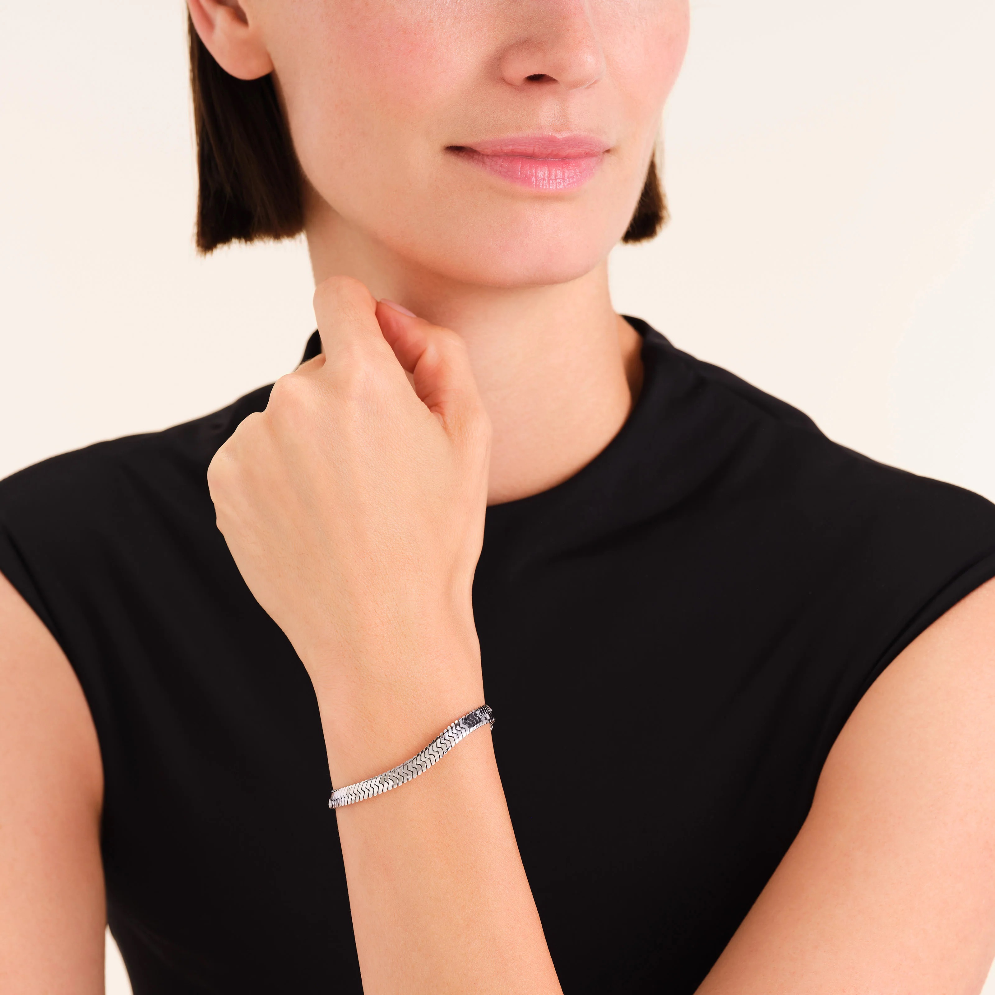 ROSEFIELD Snake Bracelet Silver Stainless Steel JBLSS-J1190 - 