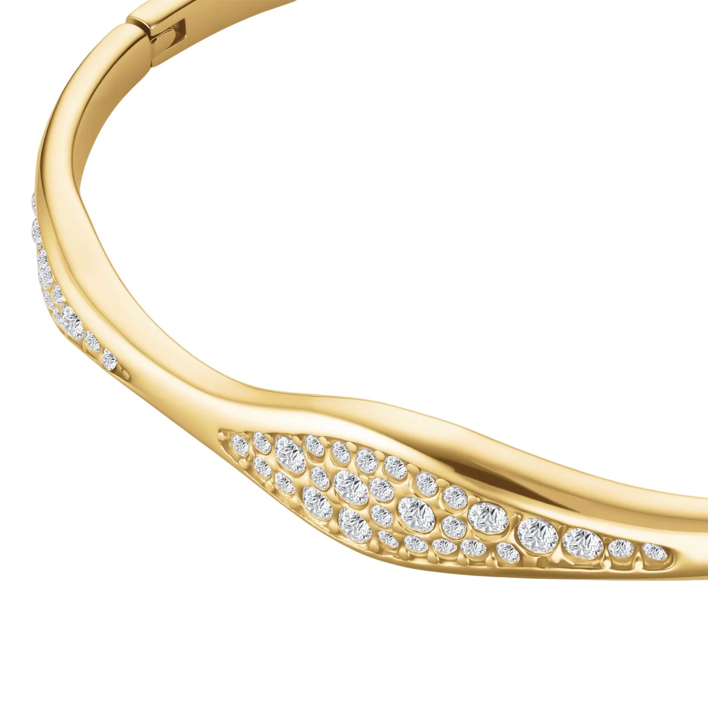 ΒΡΑΧΙΟΛΙ ROSEFIELD Pave Wave από Επιχρυσωμένο Ανοξείδωτο Ατσάλι με Πέτρες Ζιργκόν JBPWG-J1235 - 3