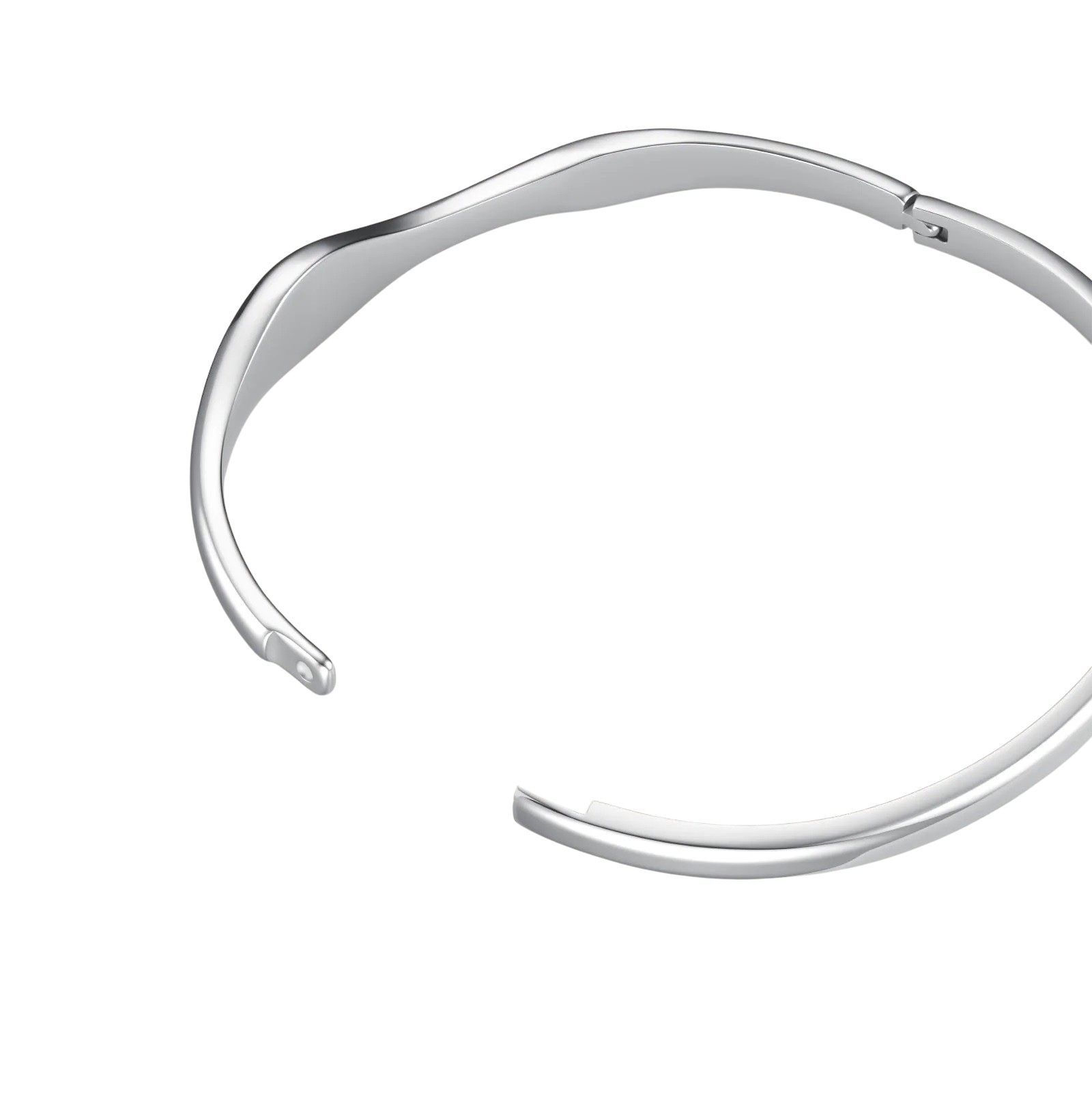 ΒΡΑΧΙΟΛΙ ROSEFIELD Pave Wave Bangle από Ανοξείδωτο Ατσάλι JBPWS-J1236 - 4