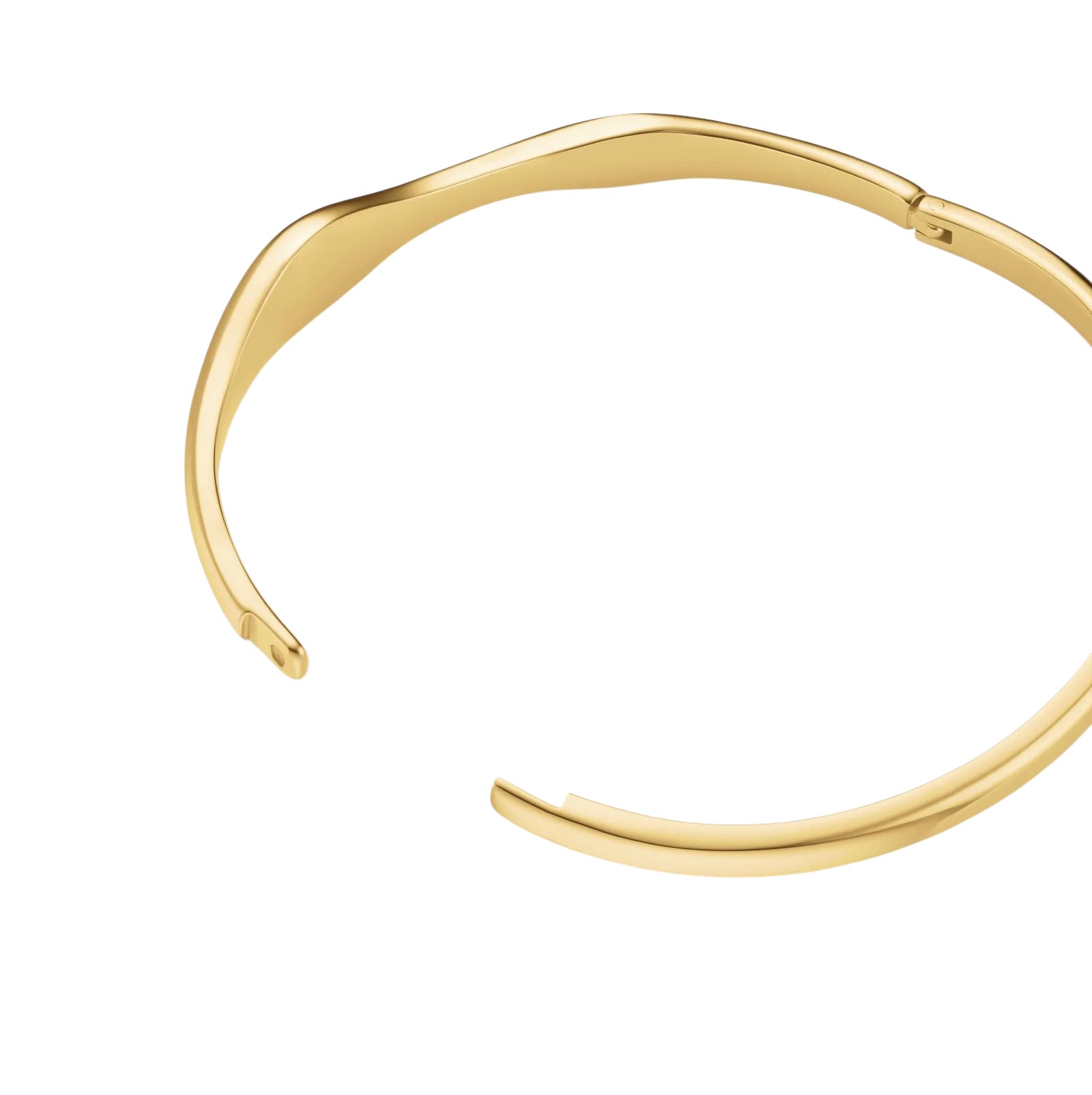 ΒΡΑΧΙΟΛΙ ROSEFIELD Pave Wave Bangle από Επιχρυσωμένο Ανοξείδωτο Ατσάλι JBPWS-J1236 - 4