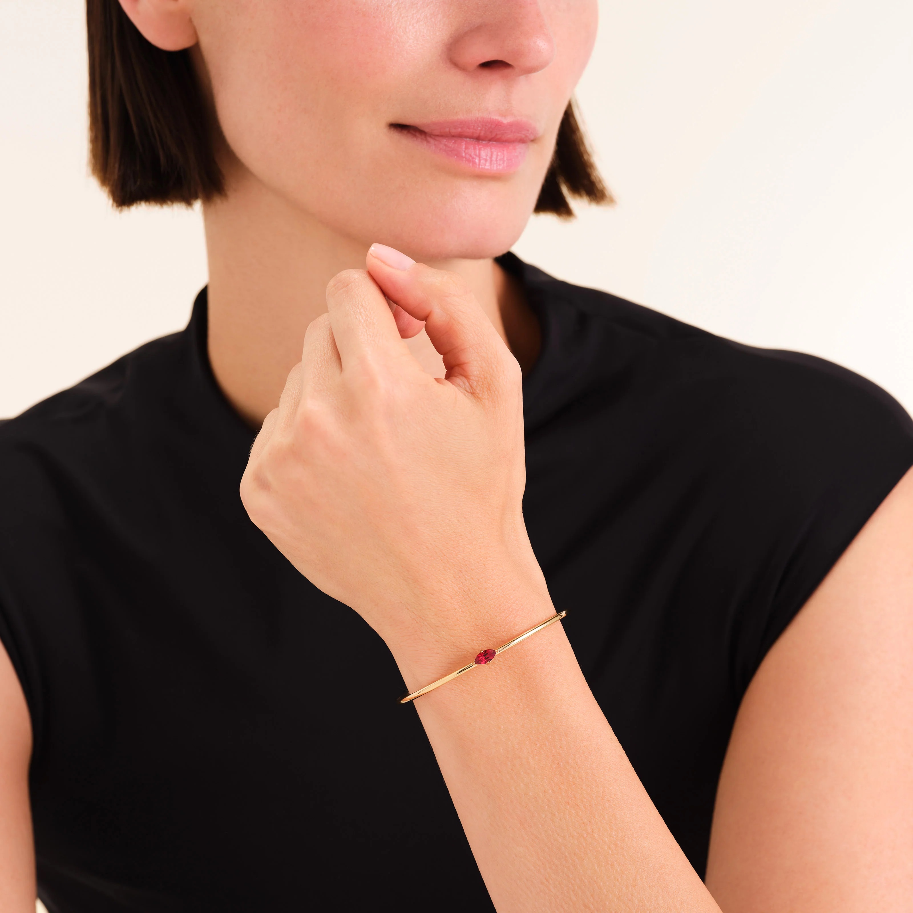 ΒΡΑΧΙΟΛΙ Marquise Bangle ROSEFIELD από Επιχρυσωμένο Ανοξείδωτο Ατσάλι JBCBS-J1040 - 3