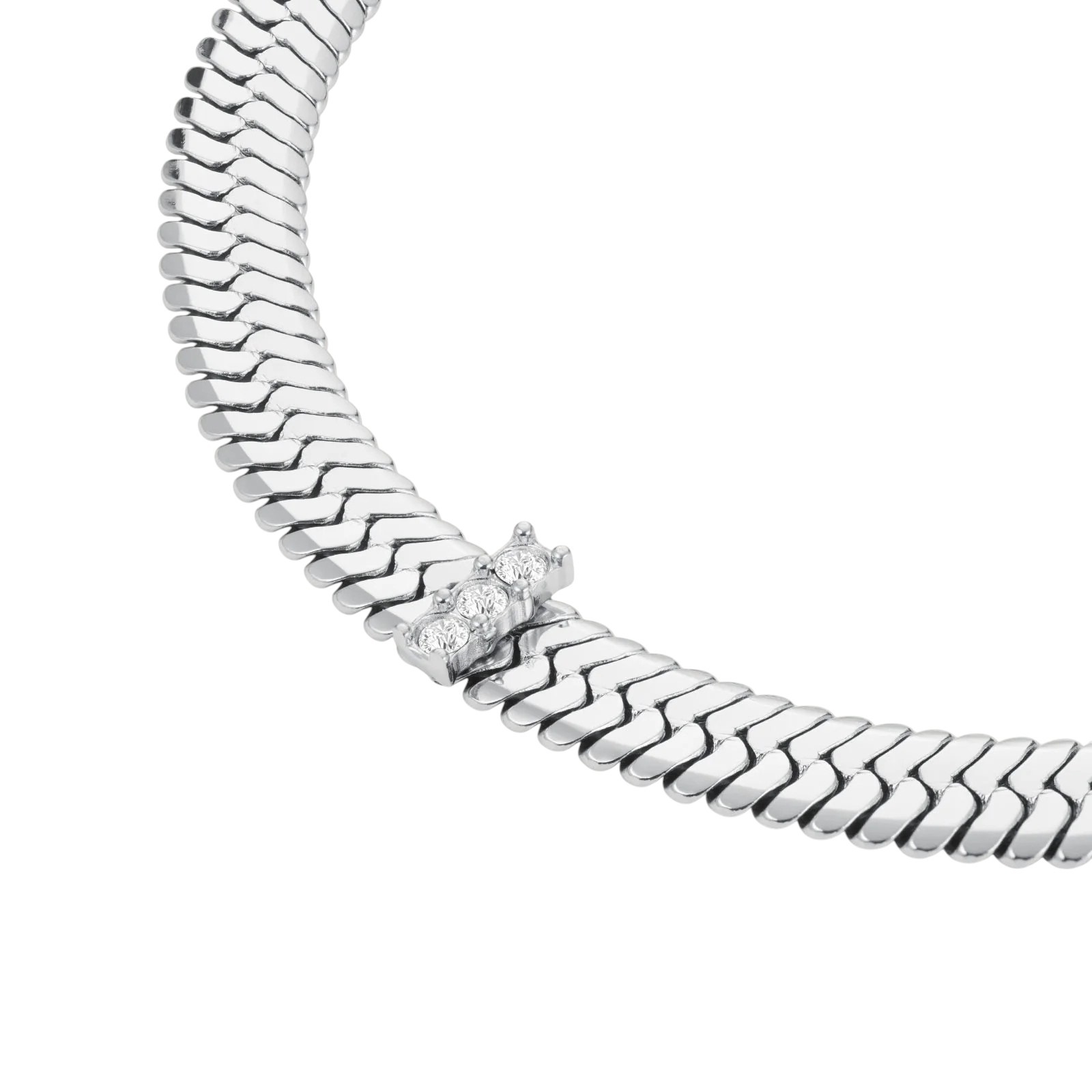 ΒΡΑΧΙΟΛΙ Crystal Snake ROSEFIELD από Ανοξείδωτο Ατσάλι JBSCS-J1192 - 