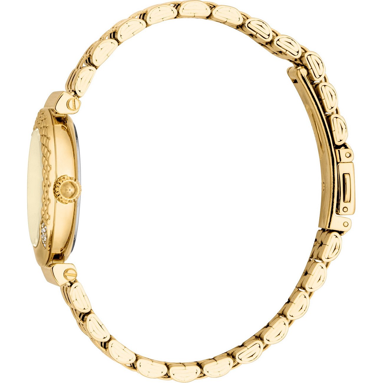 JUST CAVALLI Snake Gold Dial 30mm Gold Stainless Steel Bracelet JC1L332M0355 - 