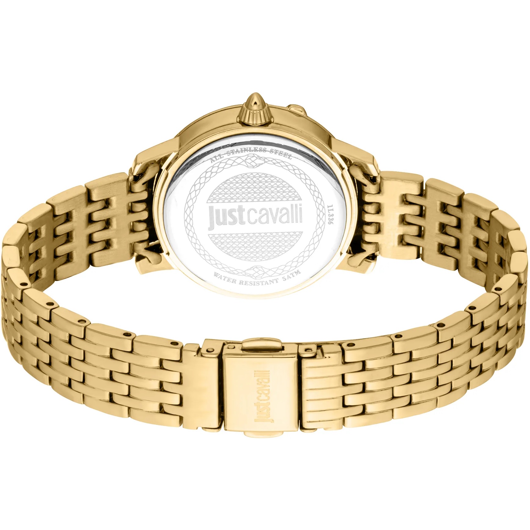 JUST CAVALLI Snake Gift Set Silver Dial 30mm Gold Stainless Bracelet JC1L336M0055 - 3