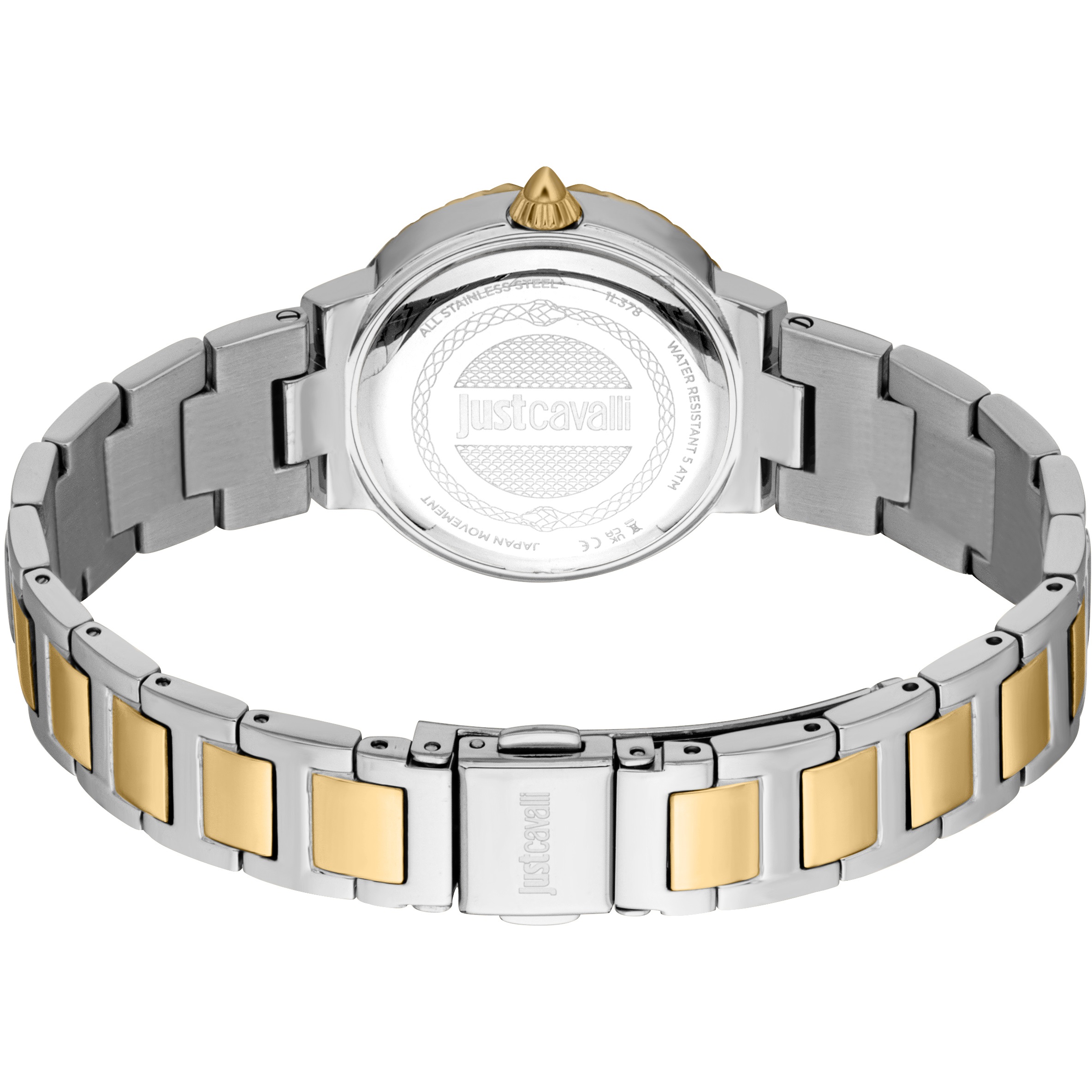 JUST CAVALLI Snake Gift Set Silver Dial 30mm Duotone Stainless Bracelet JC1L378M0065 - 4