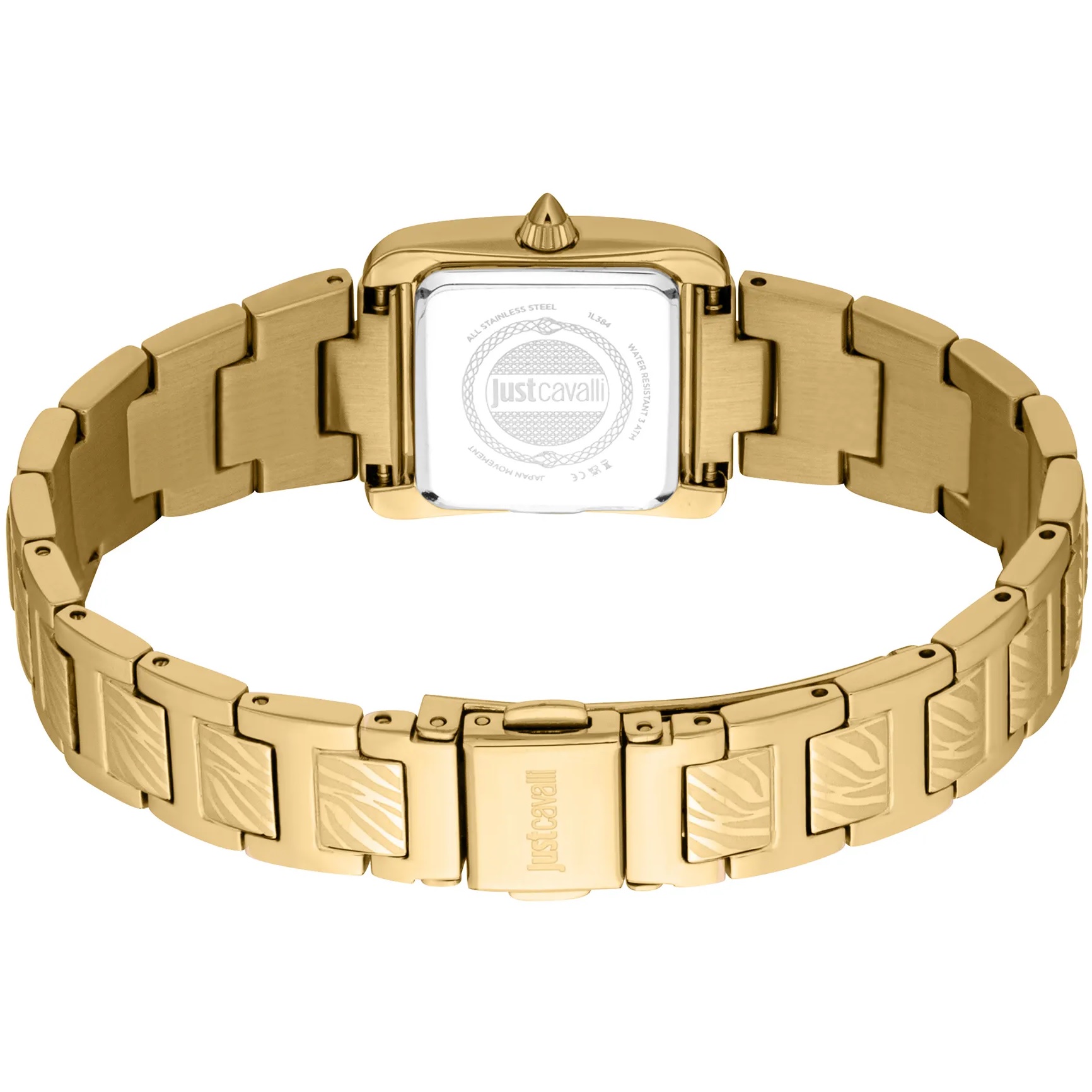 JUST CAVALLI Sera White Dial 22x25mm Gold Stainless Steel Bracelet JC1L384M0065 - 3