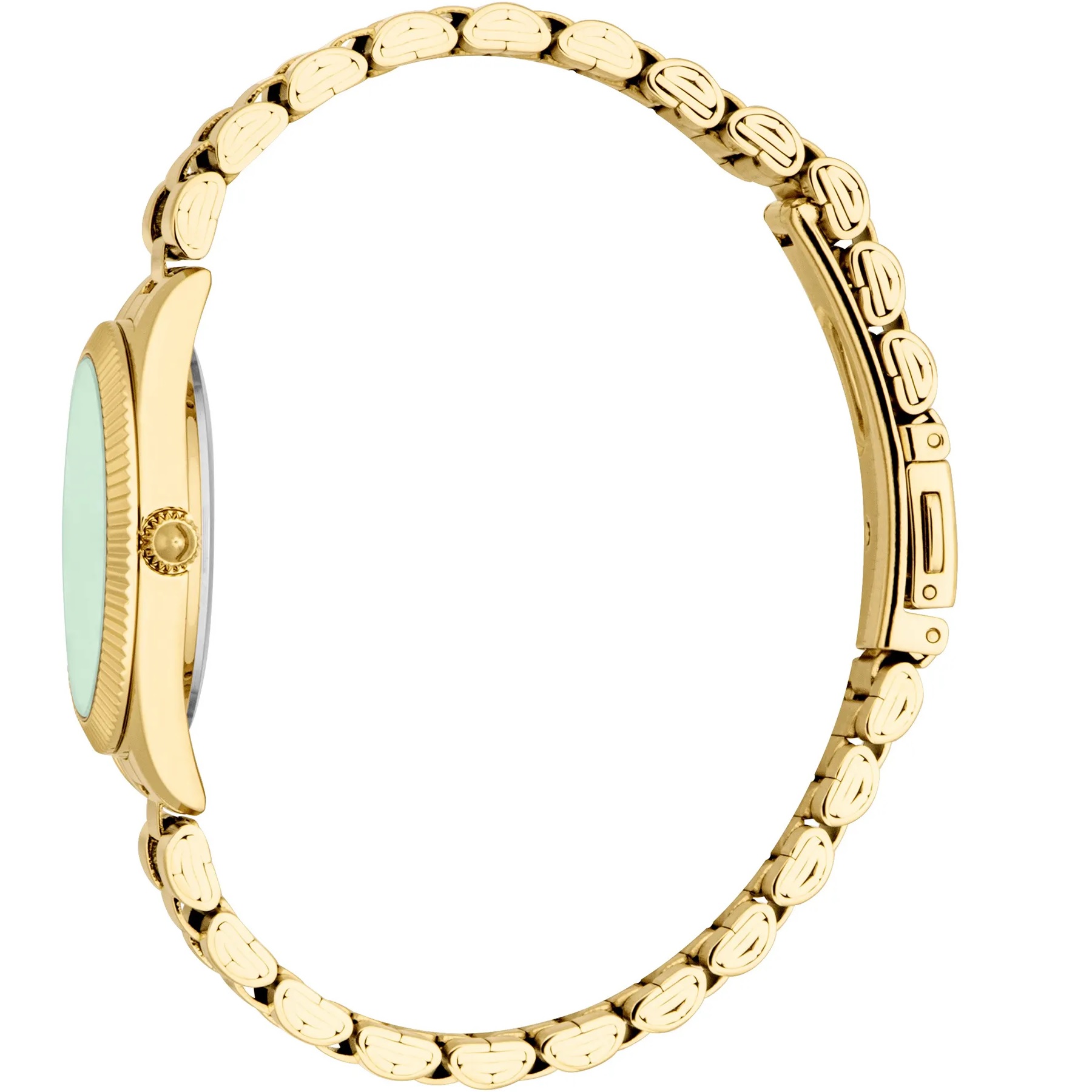 JUST CAVALLI Animalier Green Dial 30mm Gold Stainless Steel Bracelet JC1L388M0075 - 