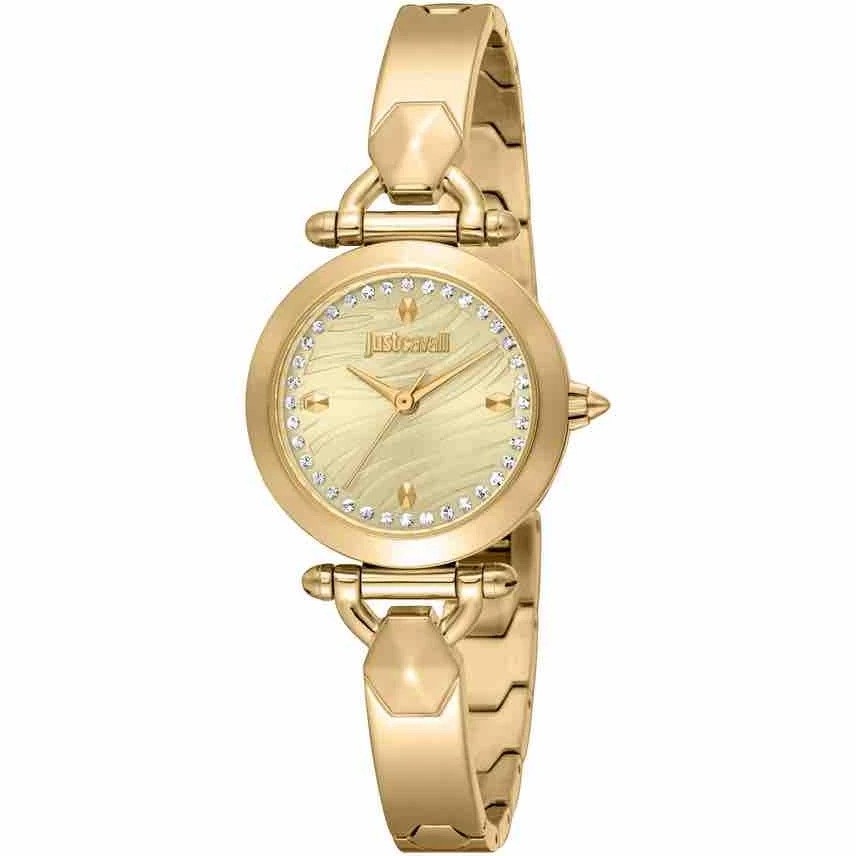 JUST CAVALLI Gentile Gold Dial 26mm Gold Stainless Steel Bracelet JC1L402M0025 - 