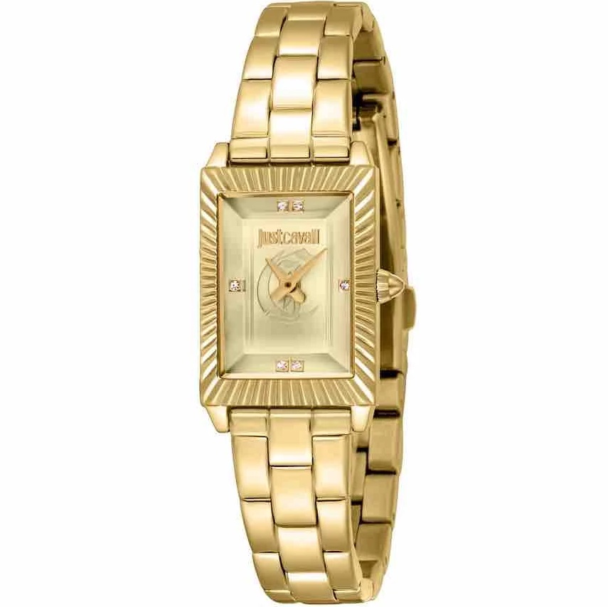 JUST CAVALLI Linea Gold Dial 22mm Gold Stainless Steel Bracelet JC1L411M0055 - 