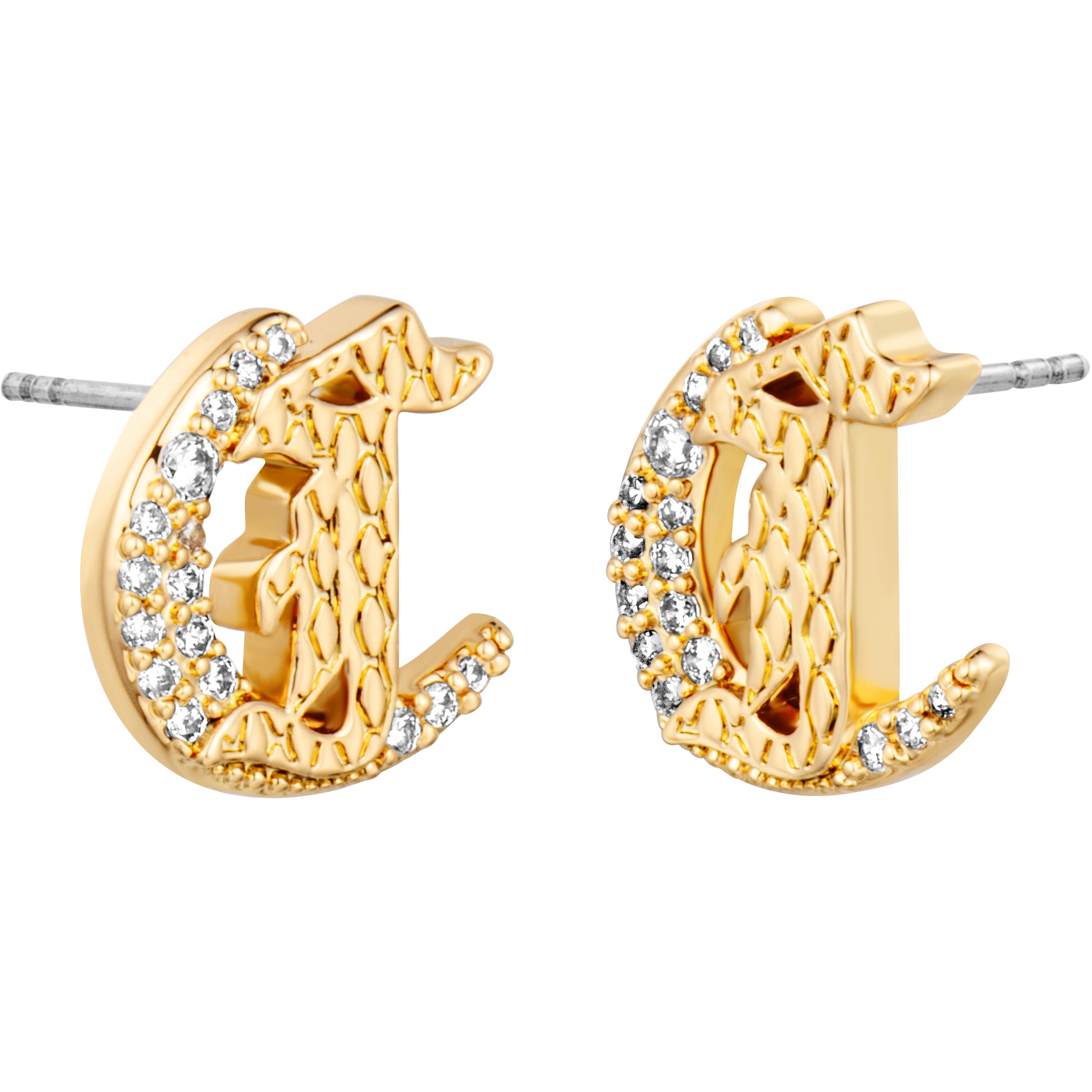 ΣΚΟΥΛΑΡΙΚΙΑ JUST CAVALLI από Επιχρυσωμένο Ανοξείδωτο Ατσάλι Με Πέτρες Ζιργκόν JCER02213200 - 