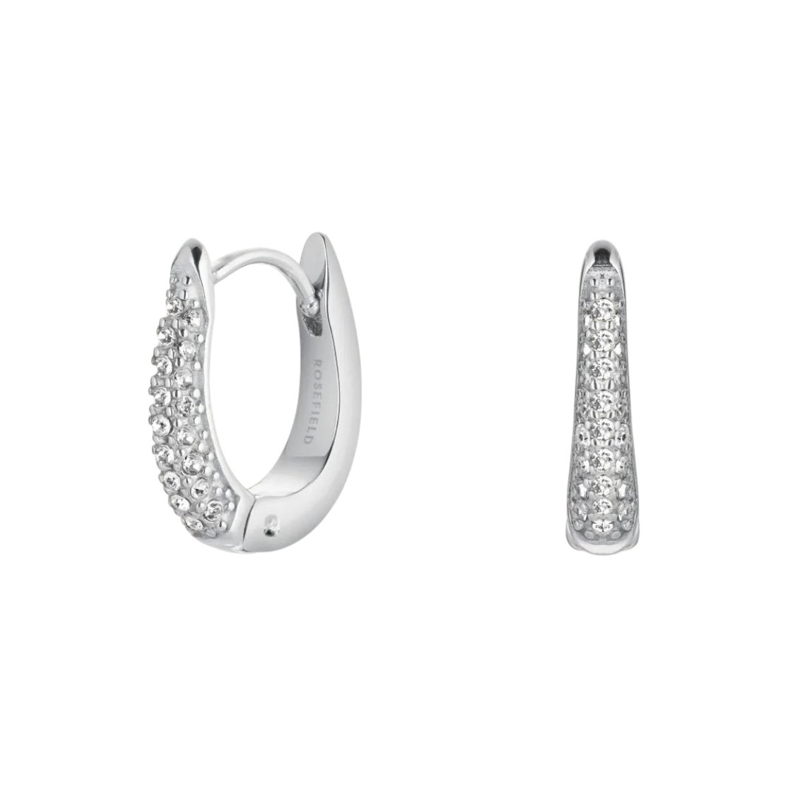 ΣΚΟΥΛΑΡΙΚΙΑ ROSEFIELD Crystal Huggies από Ανοξείδωτο Ατσάλι JECHS-J1028 - 