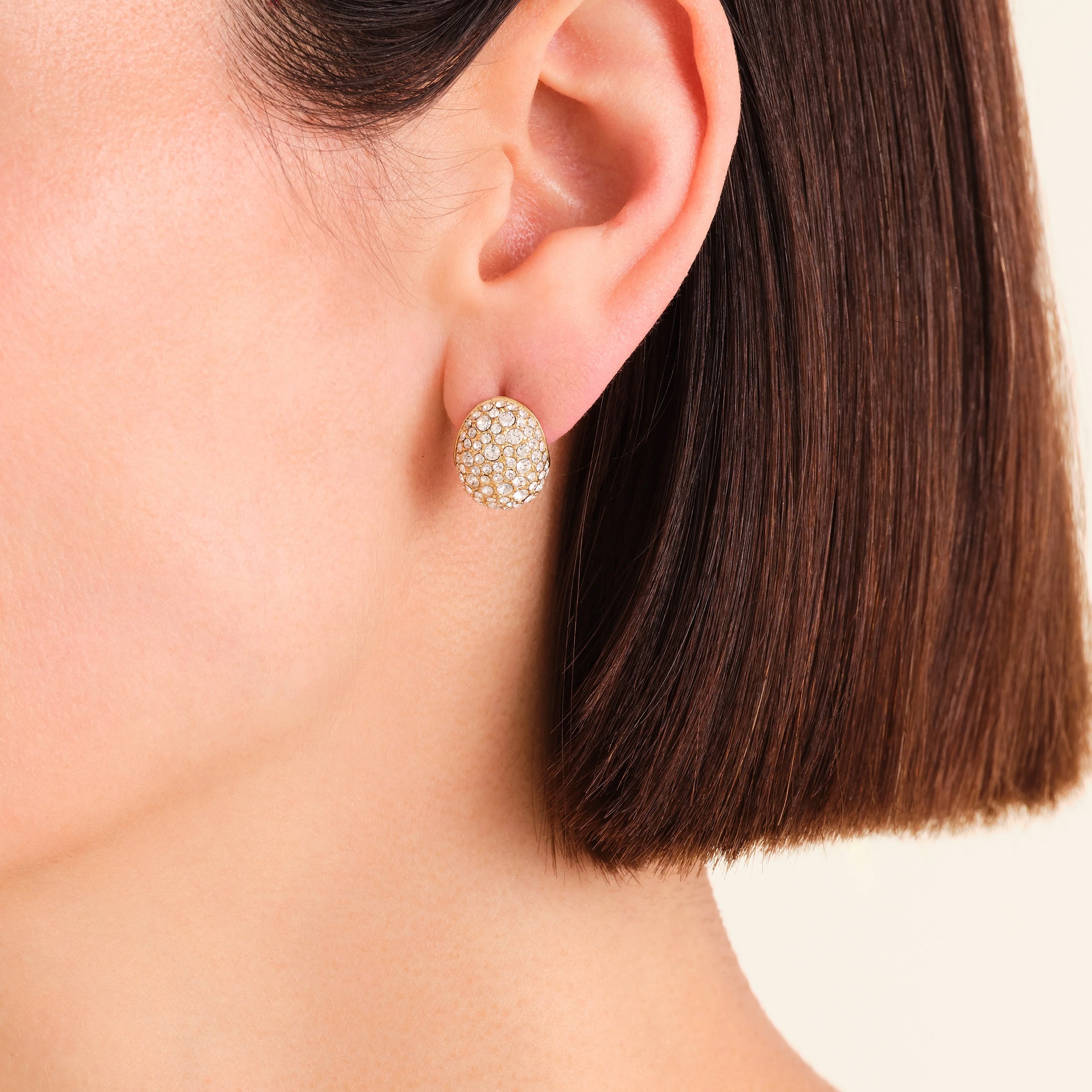 ΣΚΟΥΛΑΡΙΚΙΑ ROSEFIELD Mini Pave Studs από Επιχρυσωμένο Ανοξείδωτο Ατσάλι με Πέτρες Ζιργκόν JEMPG-J1223 - 