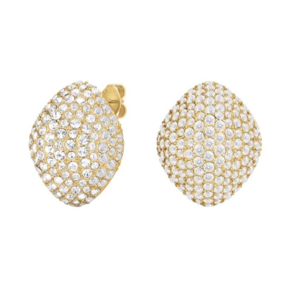 ΣΚΟΥΛΑΡΙΚΙΑ ROSEFIELD Pave Studs από Επιχρυσωμένο Ανοξείδωτο Ατσάλι με Πέτρες Ζιργκόν JEPBG-J1222 - 