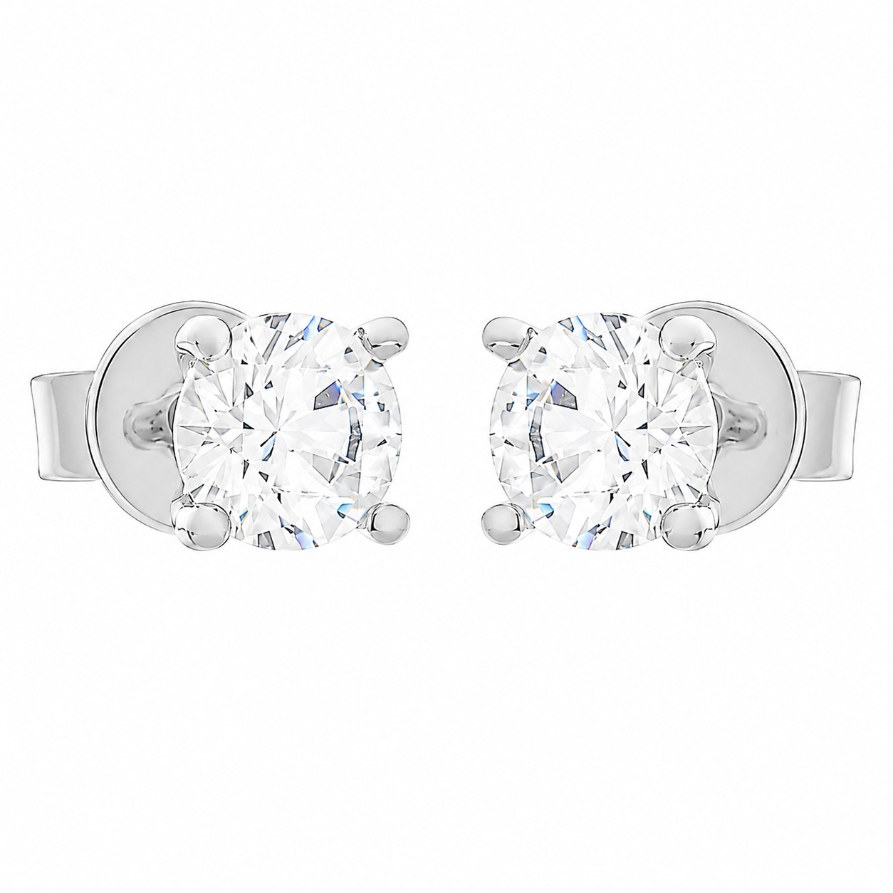 JOOLS Solitaire Earrings from Silver 925° with Synthetic Stones JERY18108L-W