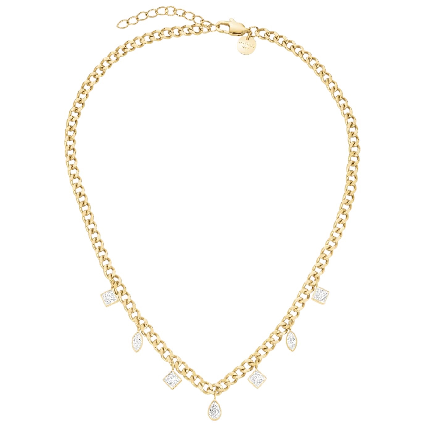 ΚΟΛΙΕ ROSEFIELD Crystals Choker από Επιχρυσωμένο Ανοξείδωτο Ατσάλι JNMCG-J1178 - 