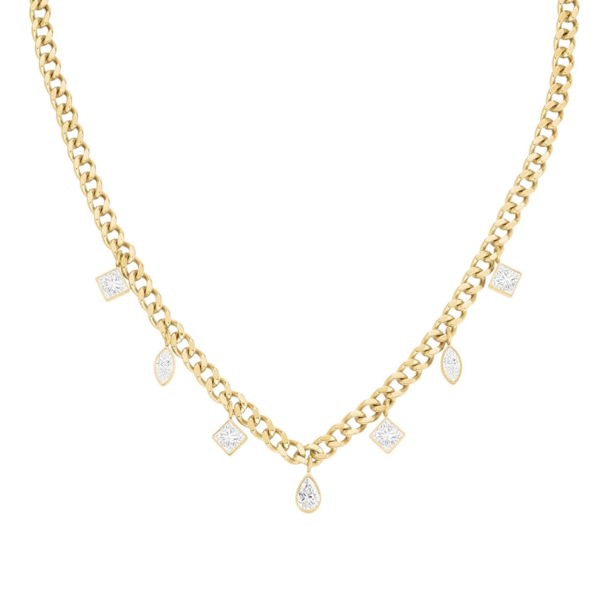 ΚΟΛΙΕ ROSEFIELD Crystals Choker από Επιχρυσωμένο Ανοξείδωτο Ατσάλι JNMCG-J1178 - 