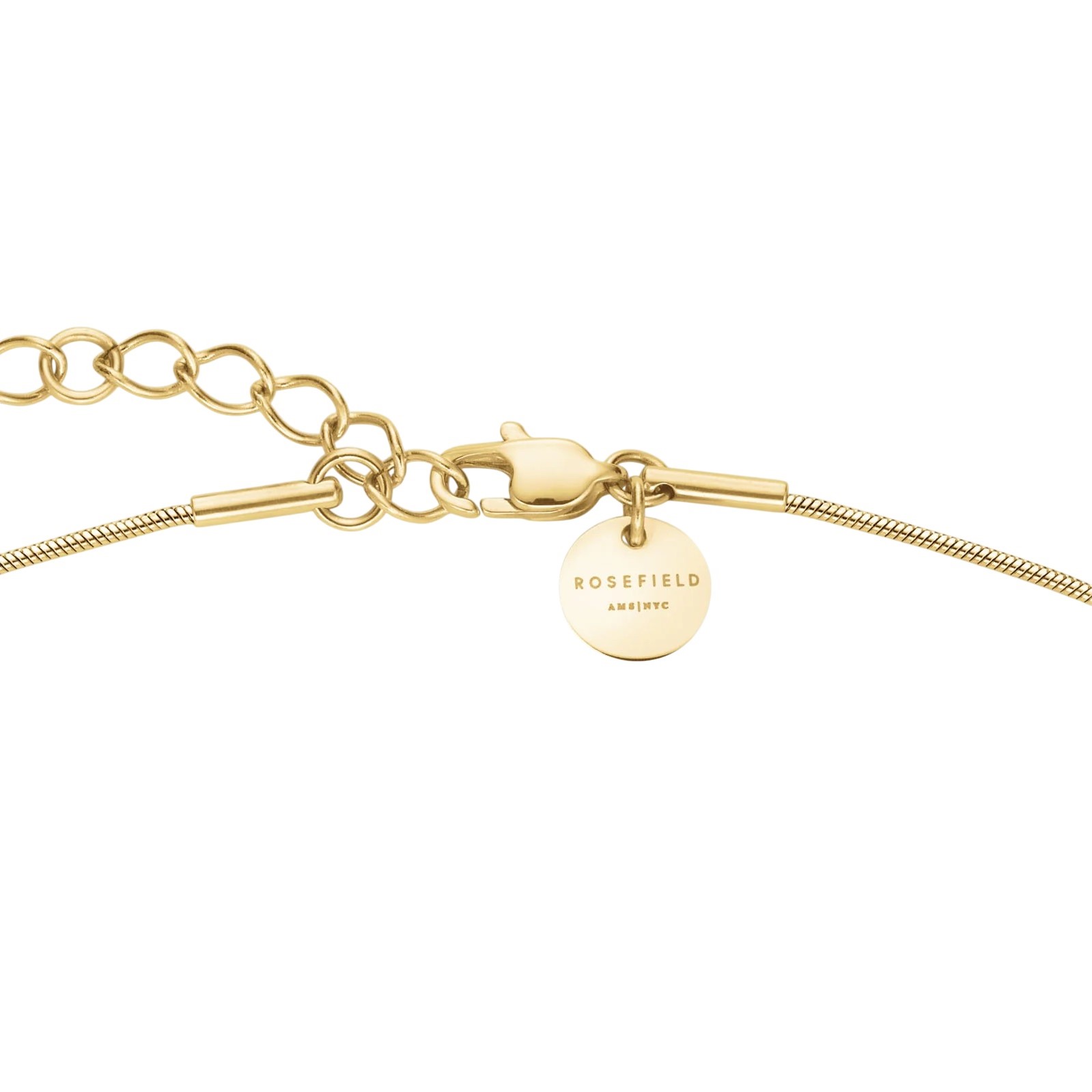 ΚΟΛΙΕ ROSEFIELD Pave Striped από Επιχρυσωμένο Ανοξείδωτο Ατσάλι με Πέτρες Ζιργκόν JNPSG-J1231 - 5