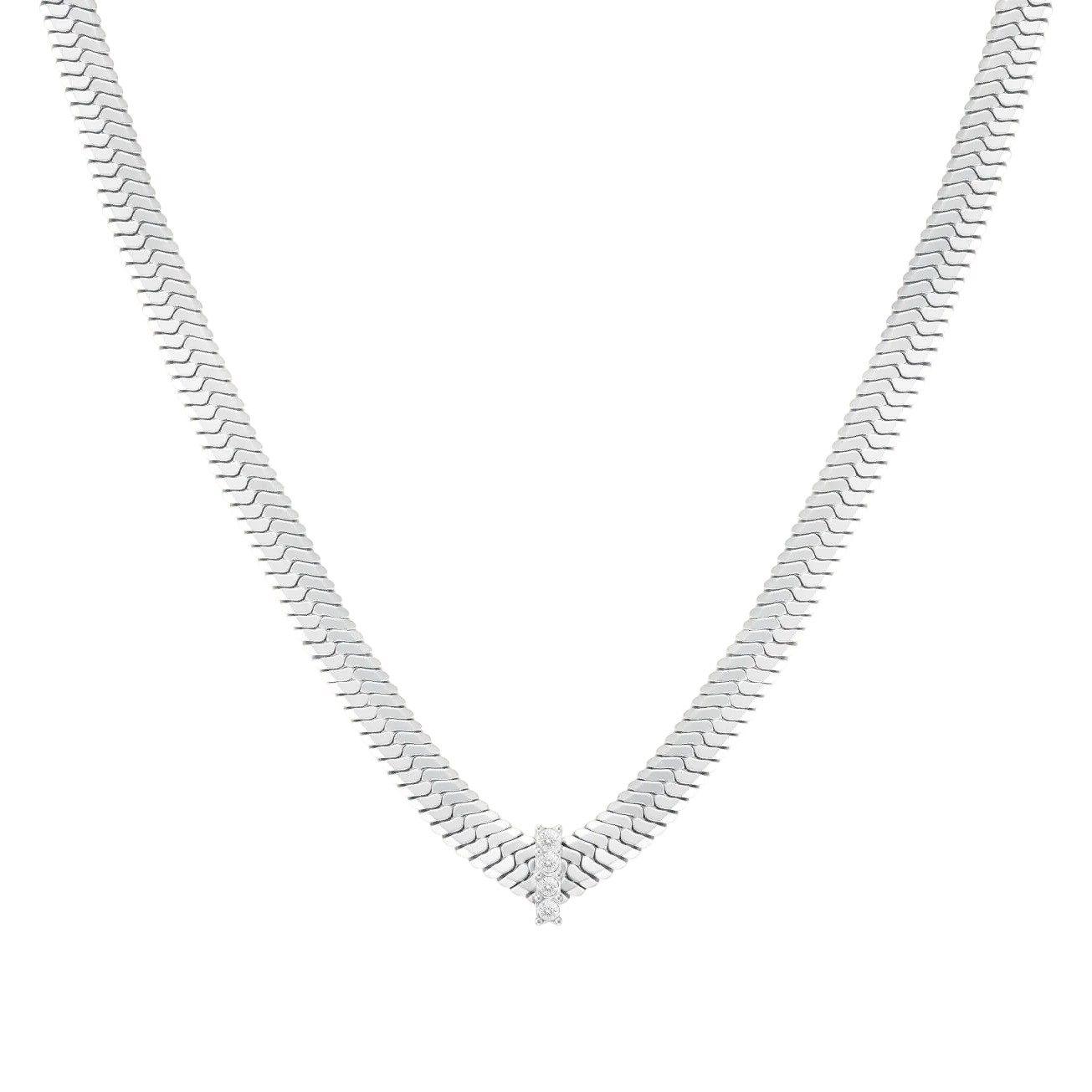 ΚΟΛΙΕ Crystal Snake ROSEFIELD από Ανοξείδωτο Ατσάλι JNSCS-J1188 - 