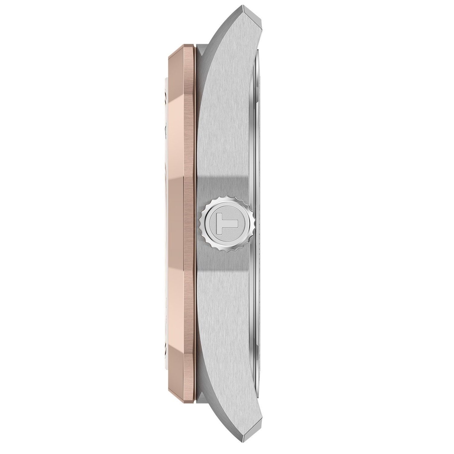 TISSOT PRC 100 Solar Quartz White Pearl Dial 34mm Two Tone Rose Gold Stainless Steel Bracelet T151.822.22.111.00 - 4