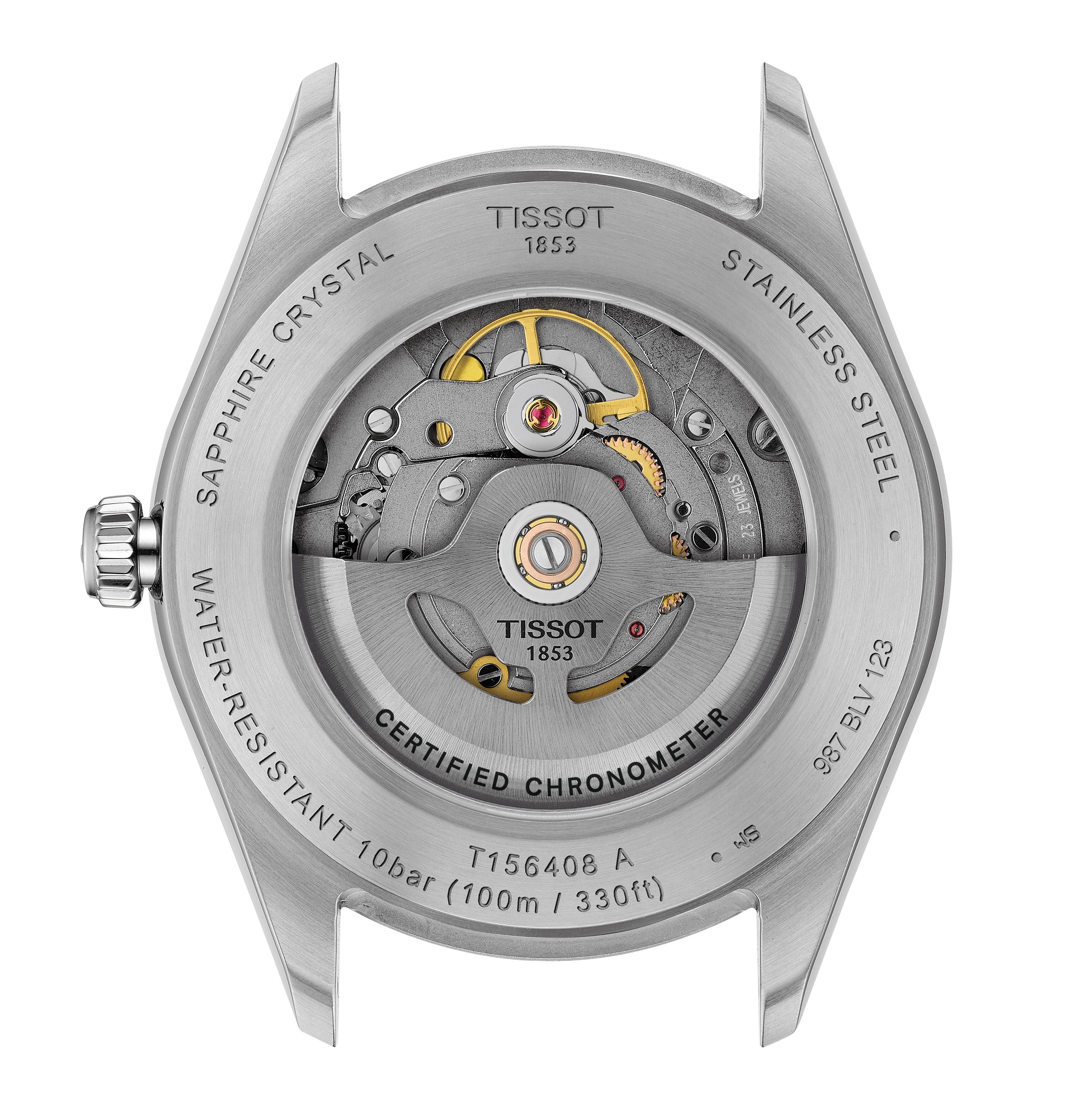 TISSOT Ballade Powermatic 80 COSC Silver Dial 39mm Two Tone Gold Stainless Steel Bracelet T156.408.22.033.00 - 6